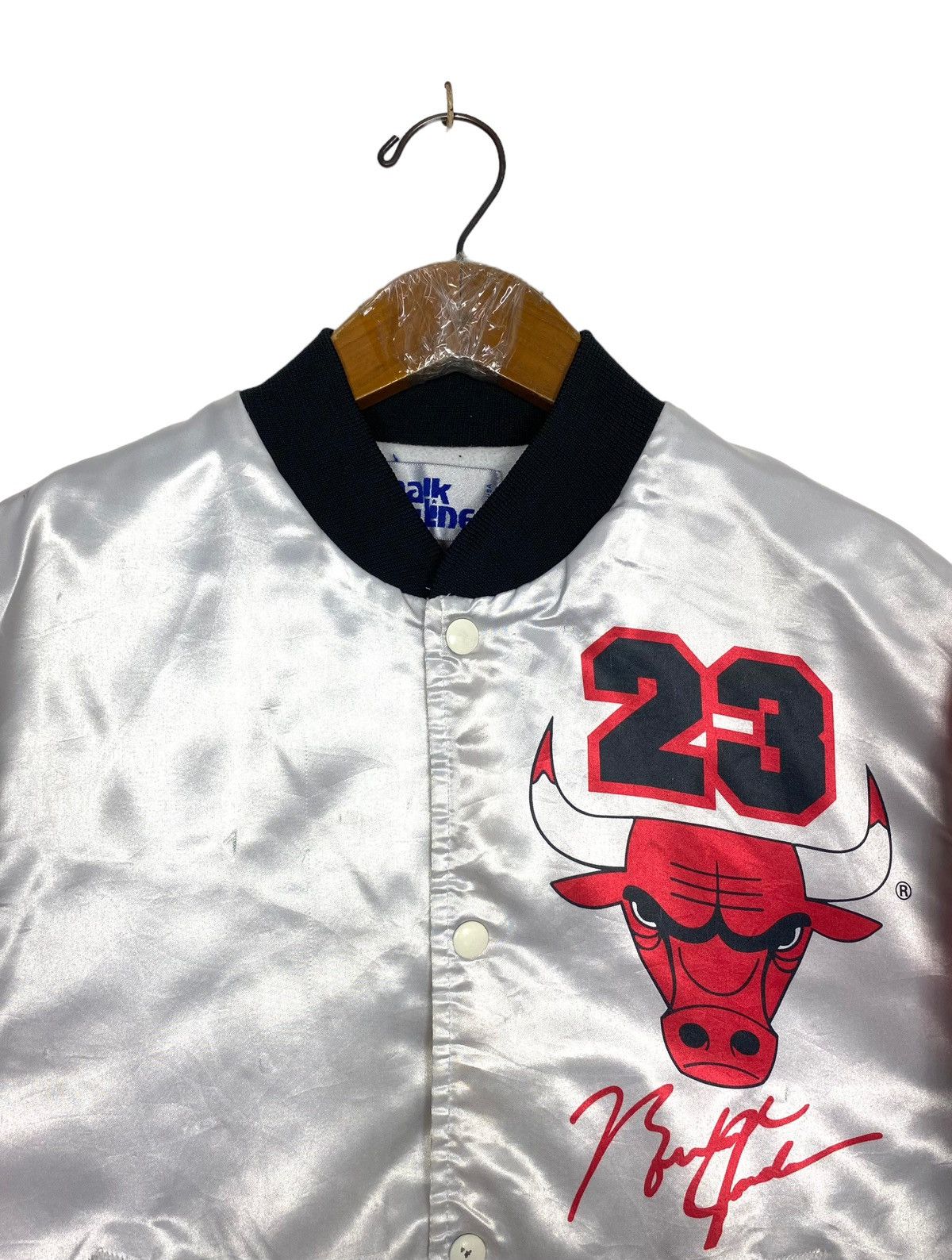 Chalk Line Vtg Chicago Bulls X Michael Jordan Satin Bomber Jacket Size US S / EU 44-46 / 1 - 7 Thumbnail