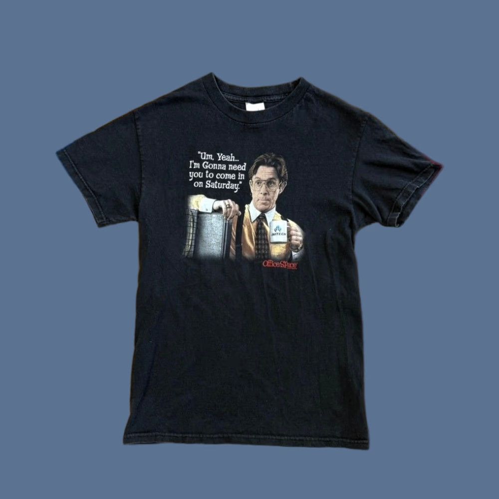 Vintage VINTAGE Office Space Movie Promo T-Shirt Small Men Short Sleeve Black Solid 2004 Y2K Movie Theme Size US S / EU 44-46 / 1 - 1 Thumbnail