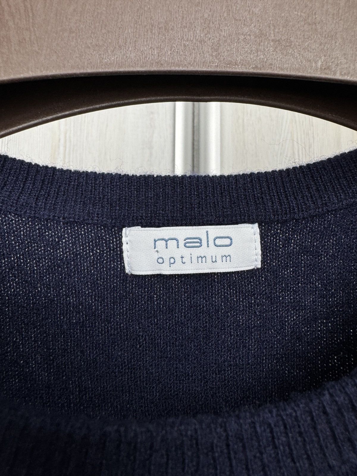 Malo Malo Optimum wool cashmere navy blue sweater Size US XL / EU 56 / 4 - 6 Thumbnail