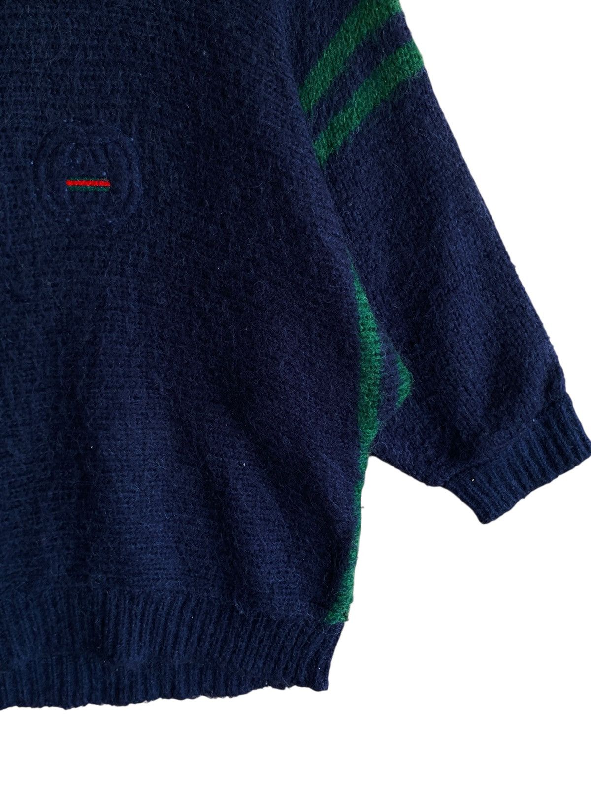 Gucci Very Rare Vintage Gucci Center Logo Mohair Knitwear 1980s Size US L / EU 52-54 / 3 - 5 Thumbnail