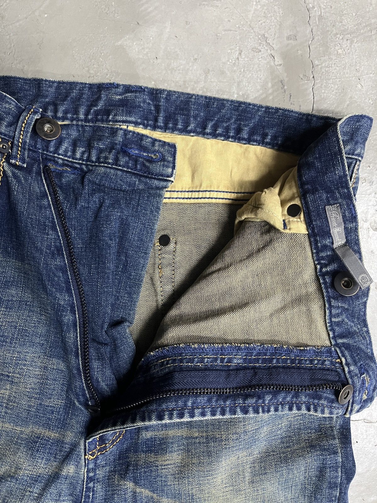 If Six Was Nine Ifsixwasnine Style Whiskered Asymmetrical Zipper Flare Pants Size US 32 / EU 48 - 11 Thumbnail