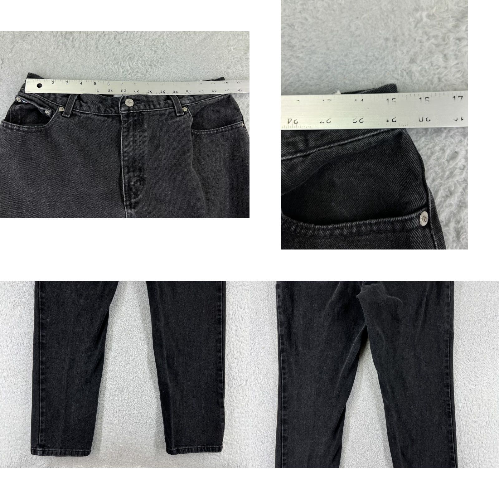 Tommy Hilfiger VINTAGE Tommy Hilfiger Jeans Women 12 Black Denim Straight Leg Cotton Blend Jeans Women 12 Black Denim Straight Leg Tommy Hilfiger vintage Size 34" / US 12 / IT 48 - 9 Thumbnail