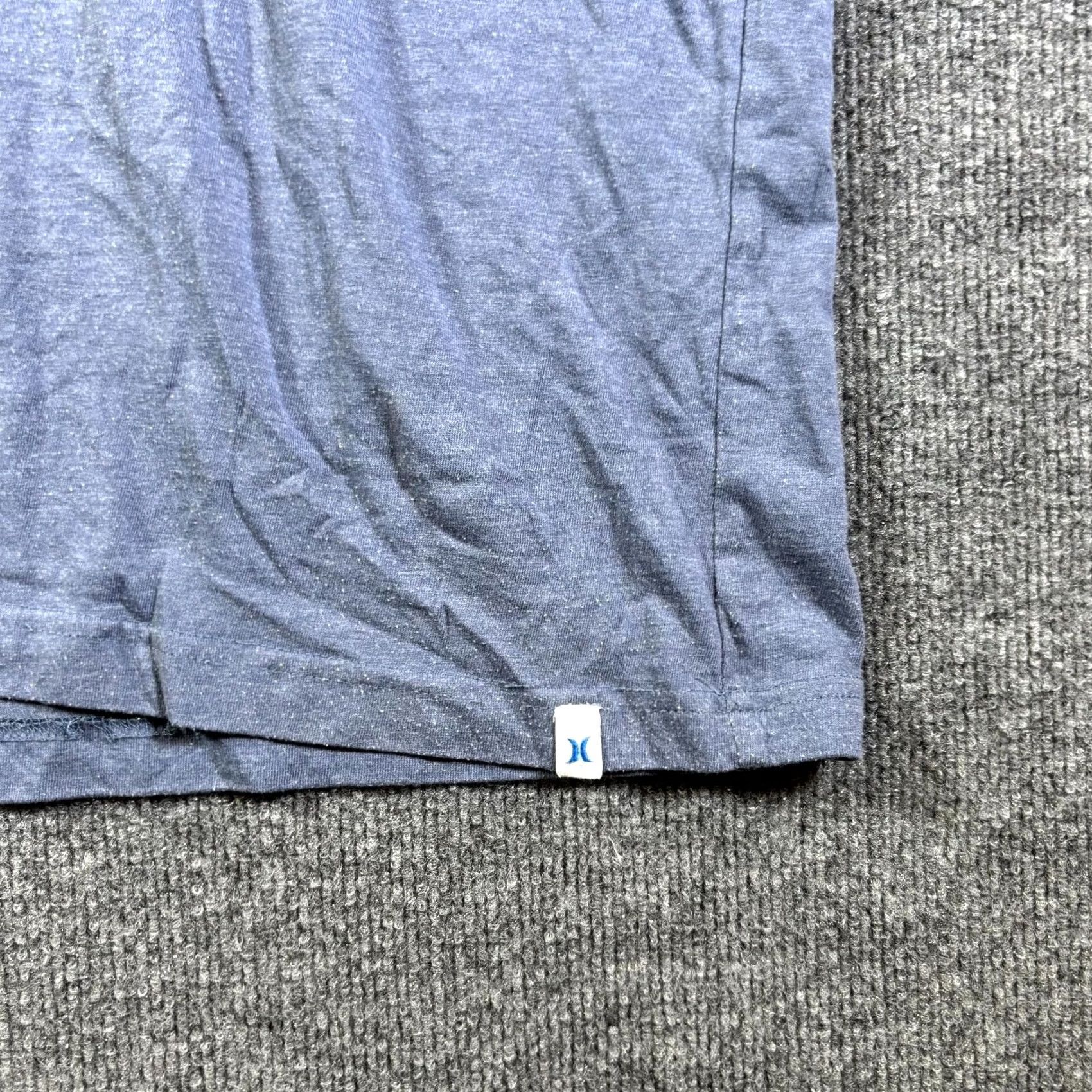 Hurley Hurley Hoodie Mens XL Blue Cotton Pullover Graphic Print Long Sleeve Casual Pullover Hooded Sweatshirt for Gym & Outdoor use Size US XL / EU 56 / 4 - 3 Thumbnail