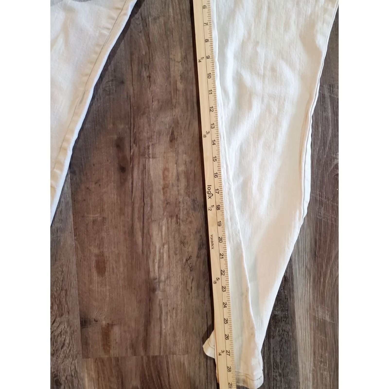 Vintage St Johns Bay Jeans Women's White Size 12 Stretchboot Size 34" / US 12 / IT 48 - 6 Thumbnail