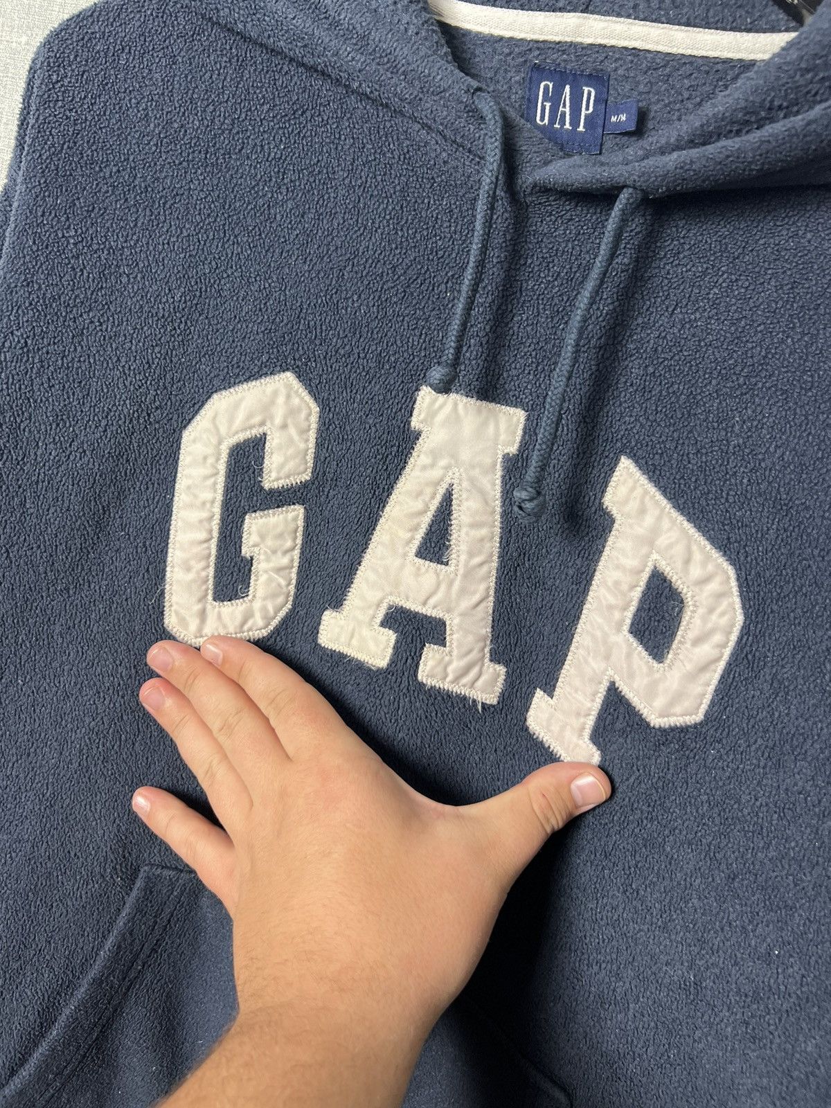 Gap × Vintage Vintage Gap Pullover Fleece Oversized Hoodie Big Logo Size M Size US M / EU 48-50 / 2 - 4 Thumbnail