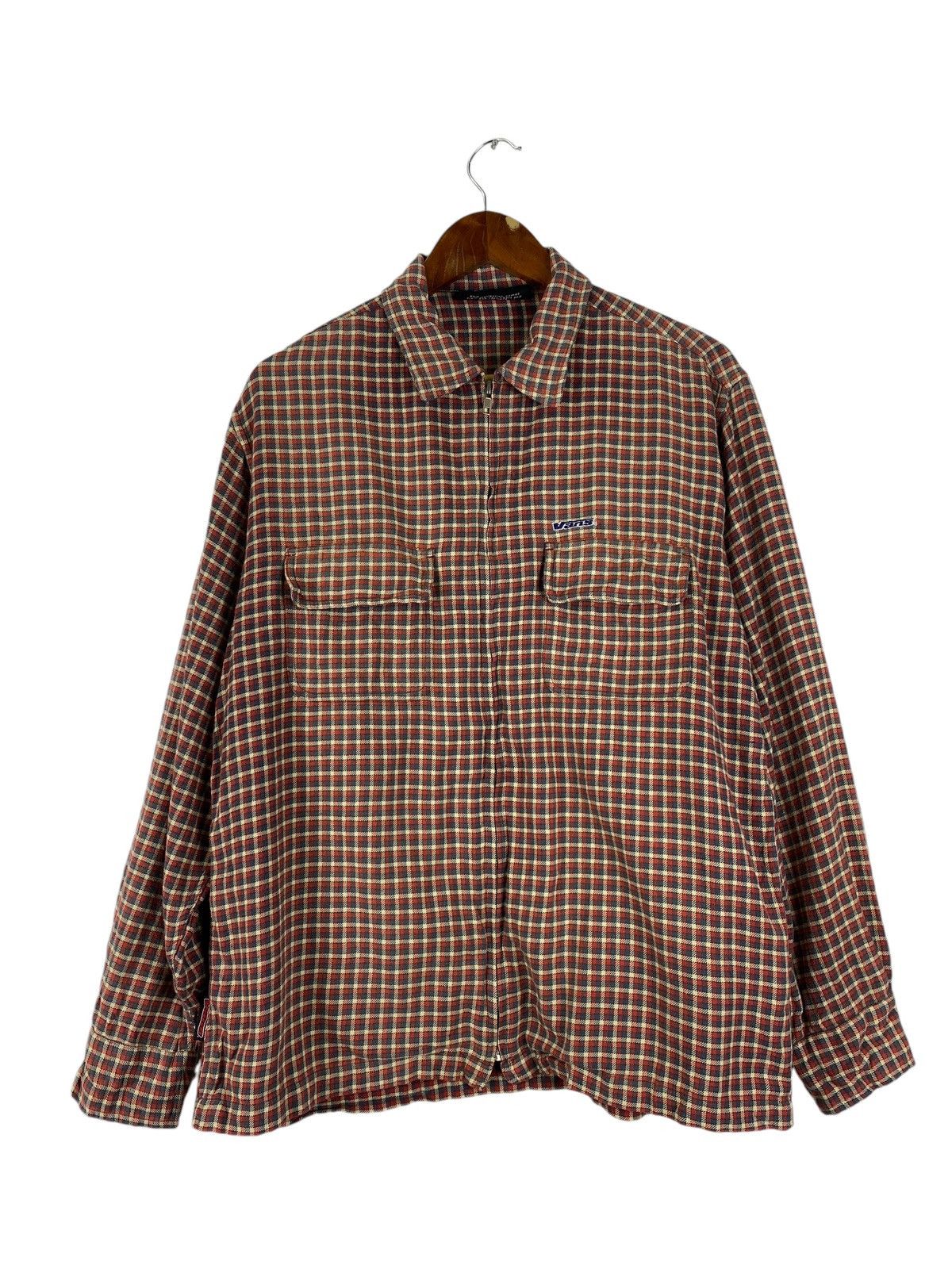 Vans × Vintage Vintage Vans Zip up flannel Size US L / EU 52-54 / 3 - 1 Thumbnail