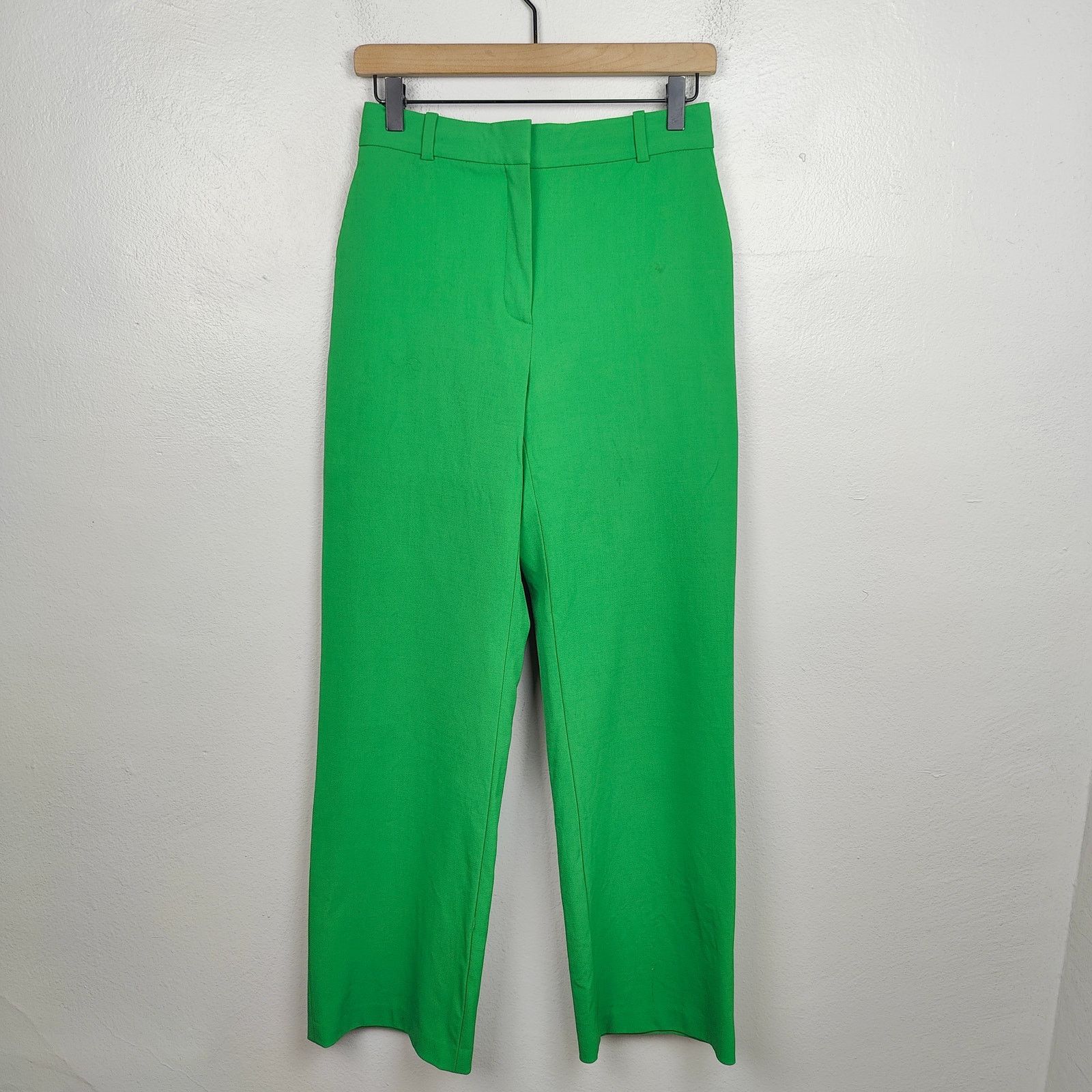 Aritzia Aritzia Babaton Agency Pant City Wool Womens 4 Green Size 27" / US 4 / IT 40 - 1 Thumbnail