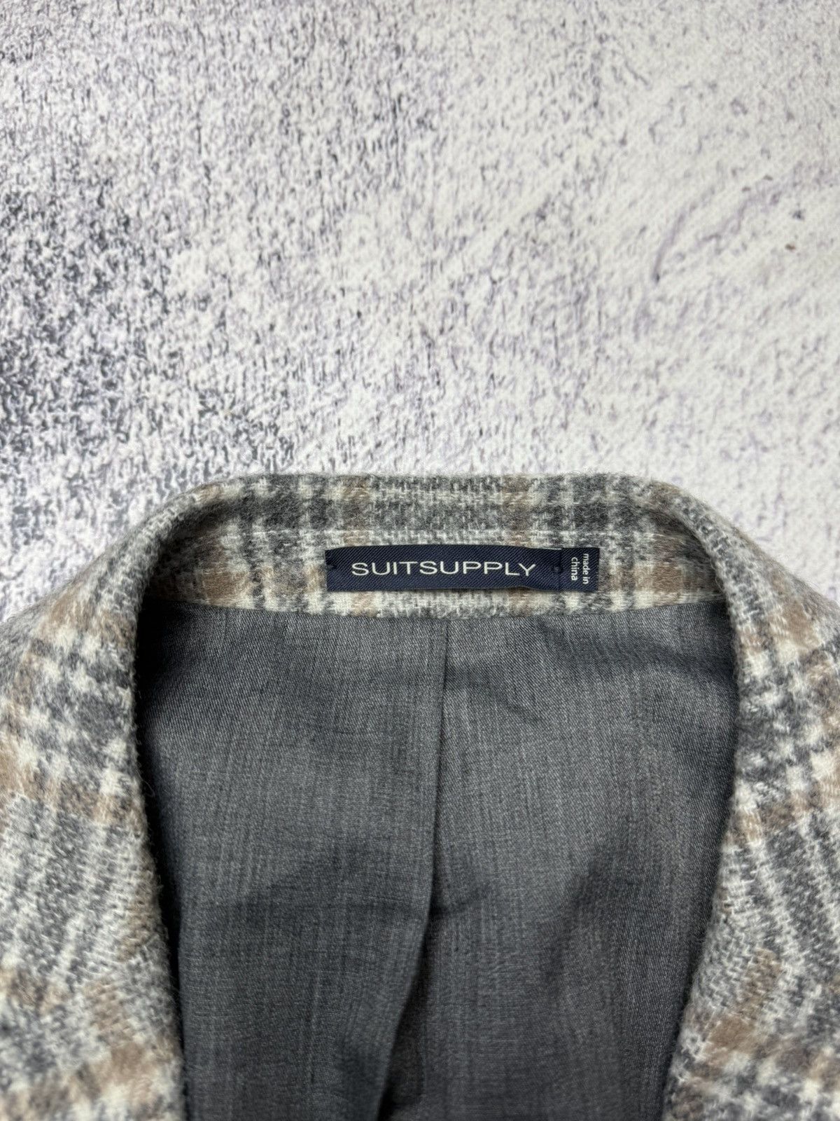Suitsupply Suitsupply Men’s Havana HL Check Wool Alpaca Blend Size 42R - 7 Thumbnail