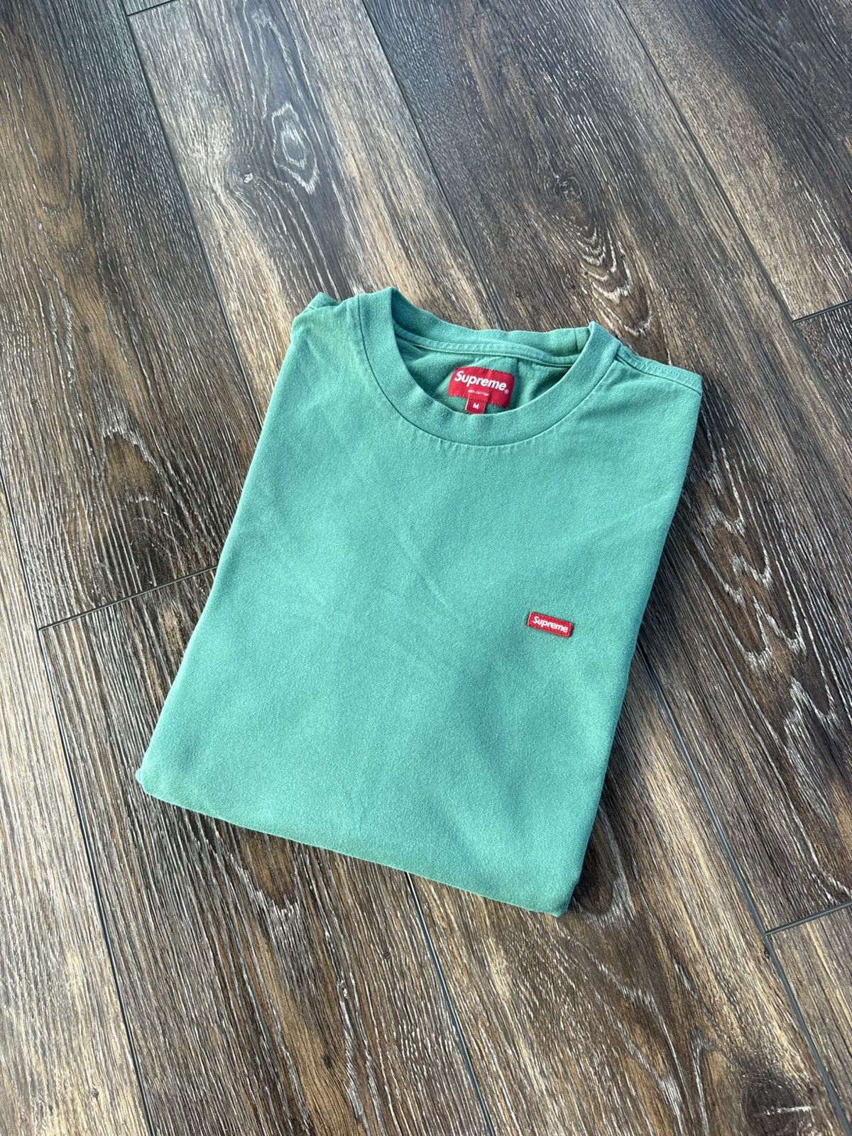 Supreme Small Box L/S Tee Top Teal