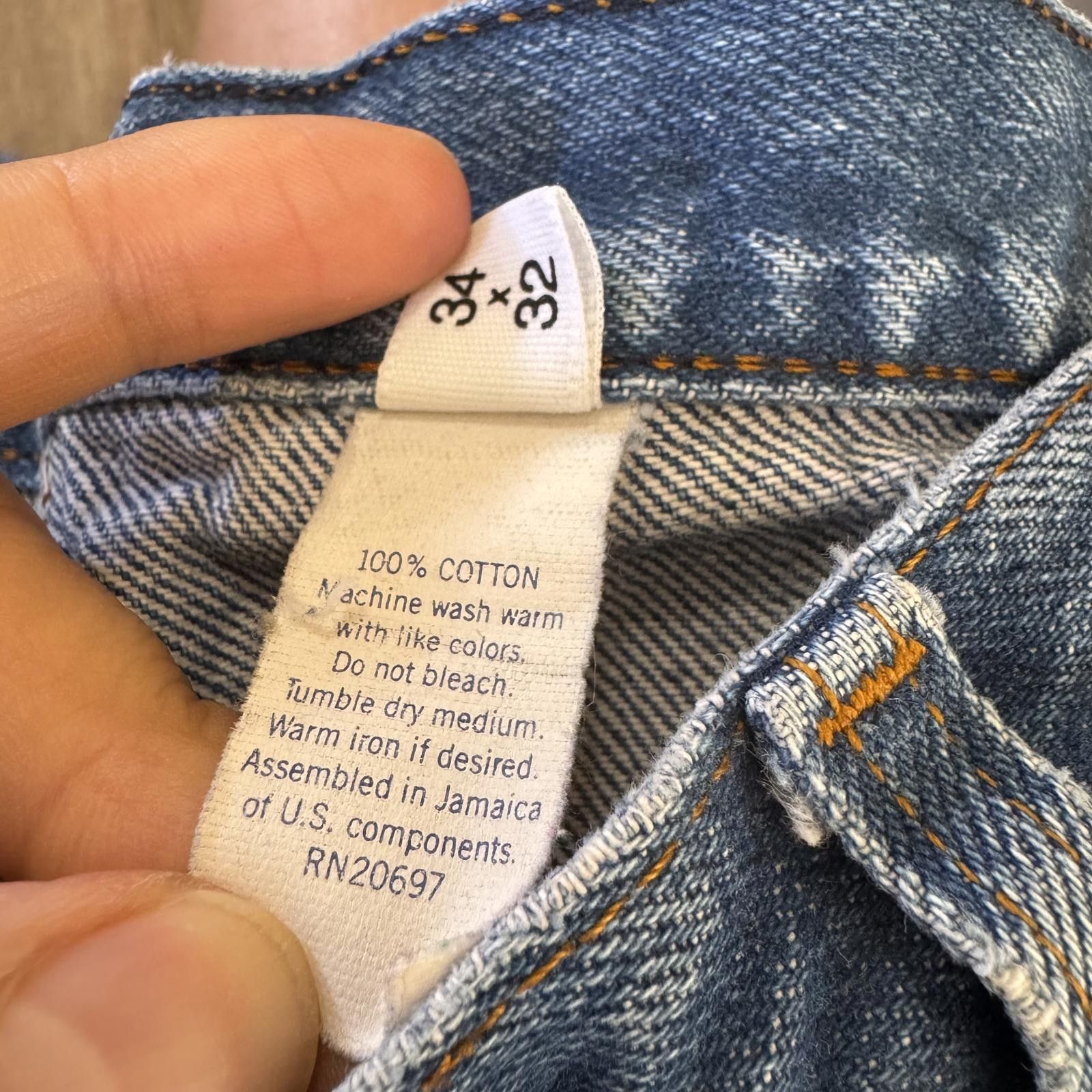 Dickies Vintage Dickies Branders Distressed Workwear Blue Jeans Size US 34 / EU 50 - 4 Thumbnail