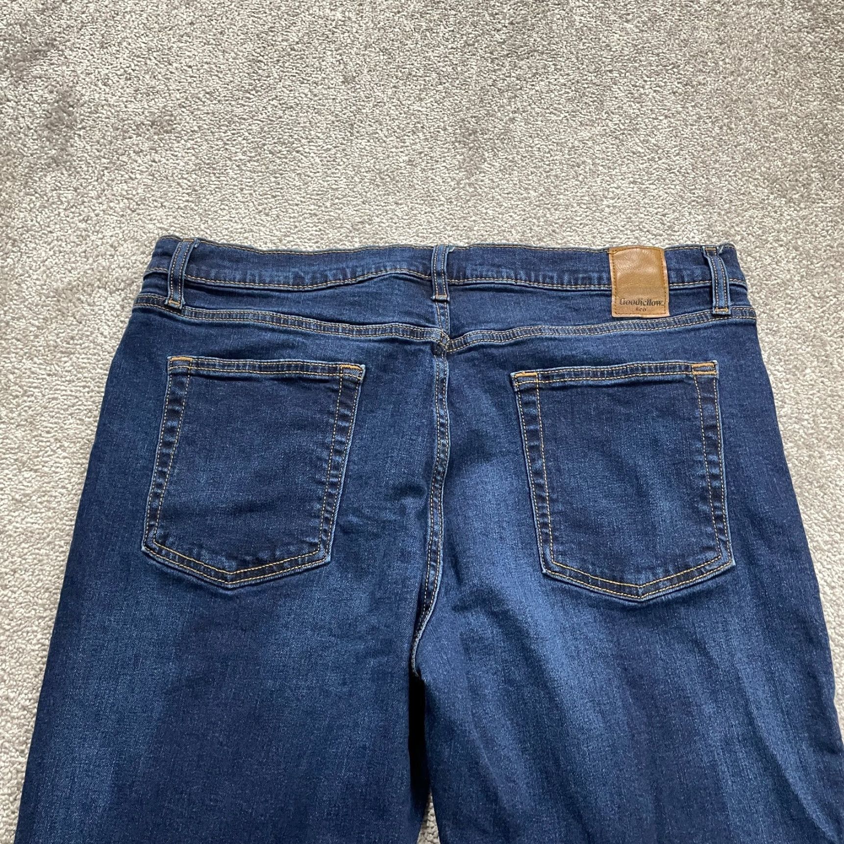 Vintage VINTAGE Godfellow Mens Jeans 38x29 Denim Slim Straight Leg Dark Wash Cotton Spandex Size US 38 / EU 54 - 4 Thumbnail