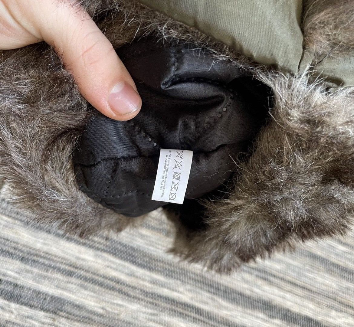 Vision Streetwear Aviator Hat fur faux style like JUNYA WATANABE FW comme y2k Size ONE SIZE - 3 Thumbnail