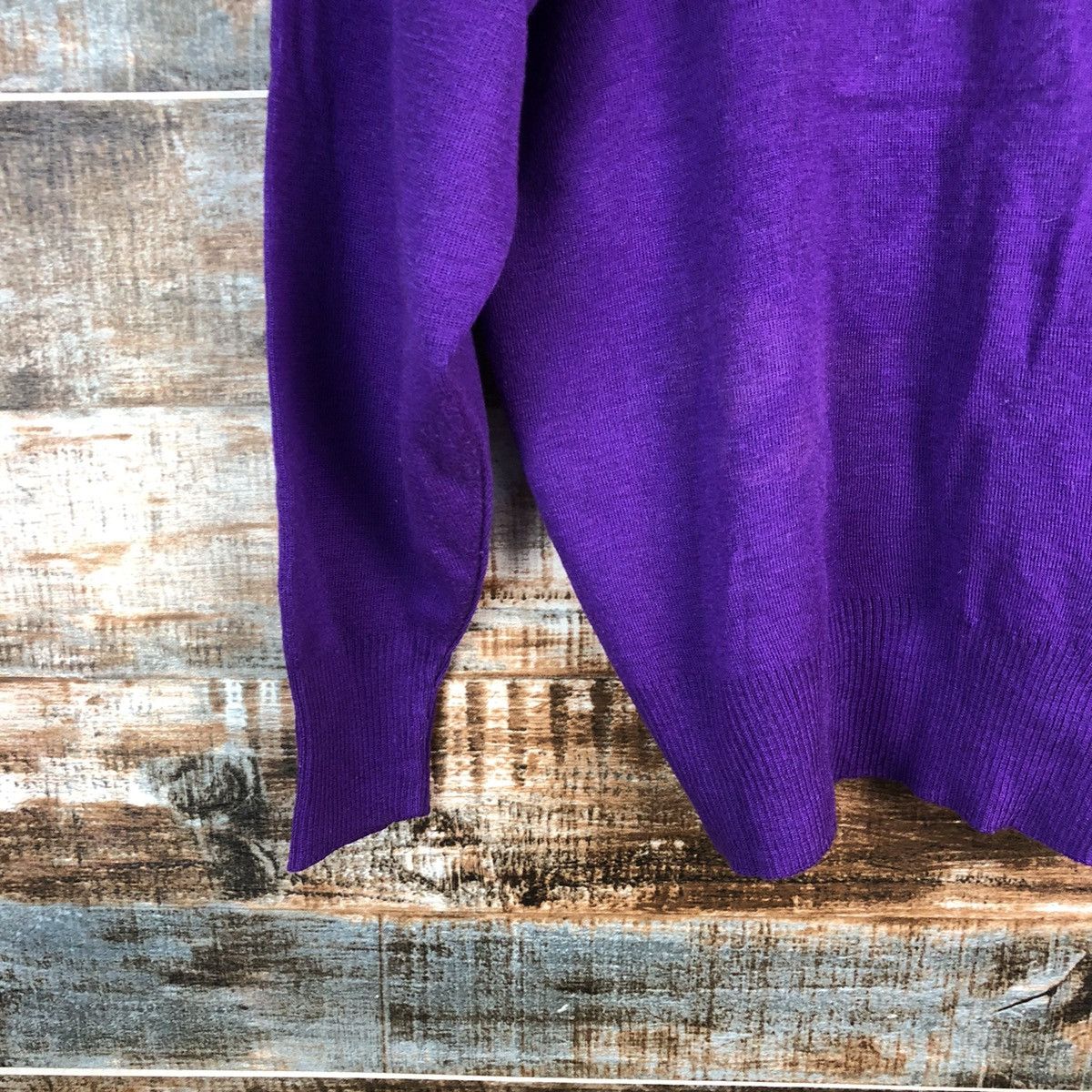 Vintage Verona vintage Japan Purple Cardigan Knitwear #A2336 Size M / US 6-8 / IT 42-44 - 16 Thumbnail