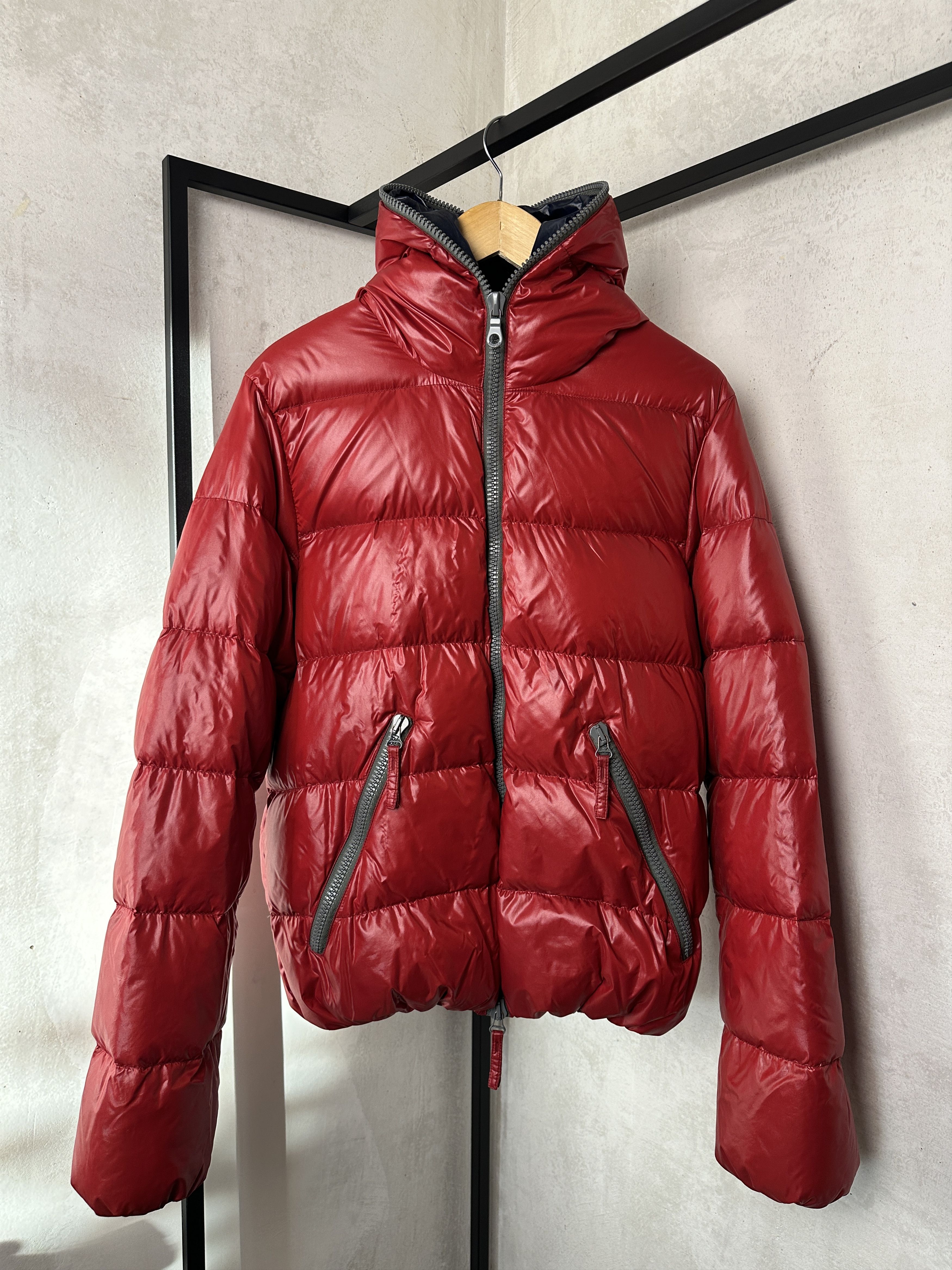 Duvetica DUVETICA Womens Red Full Zip Hooded Down Puffer Jacket Size US L / EU 52-54 / 3 - 5 Thumbnail