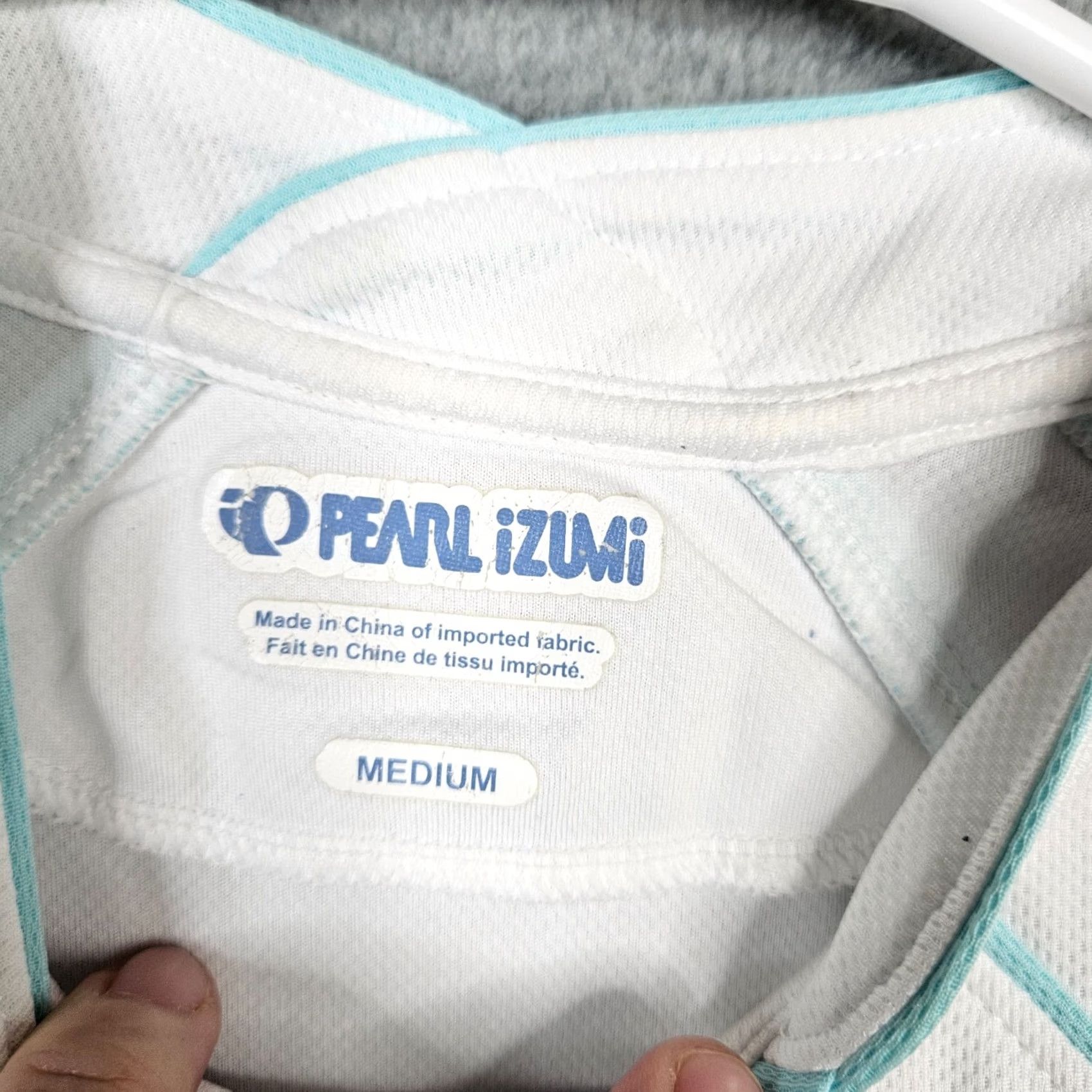 PEARL iZUMi Pearl Izumi Women’s White Blue Size M Half Zip Jersey Shirt Top Size M / US 6-8 / IT 42-44 - 3 Thumbnail