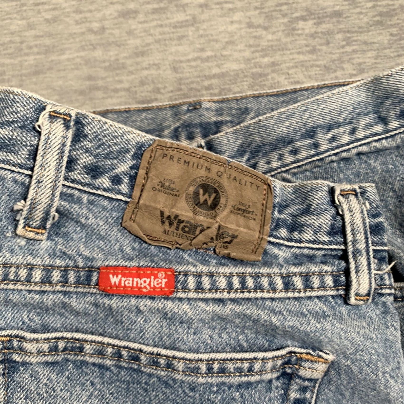 Wrangler Wrangler Jeans Mens 46x29 Blue Straight Leg Denim 96501SW Cotton Regular Fit Jeans Size US 30 / EU 46 - 5 Thumbnail