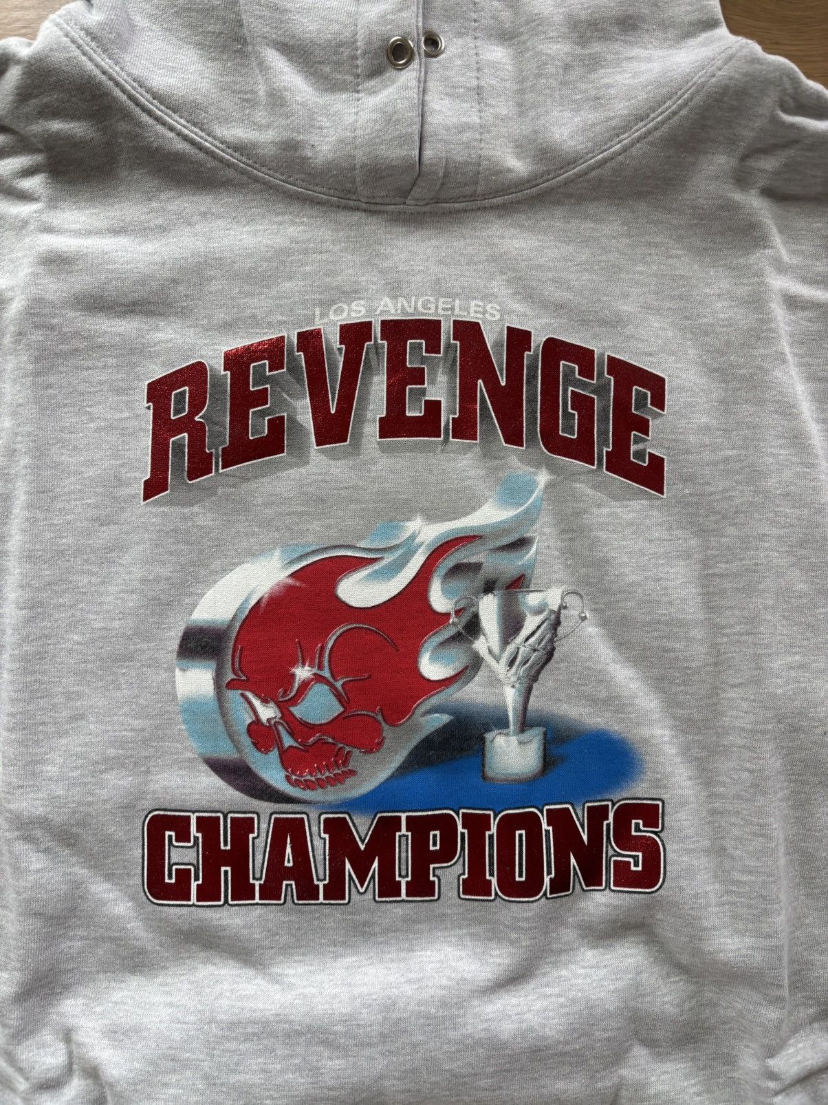 Revenge Revenge Champions Trophy Grey Hoodie Size US XXL / EU 58 / 5 - 4 Thumbnail