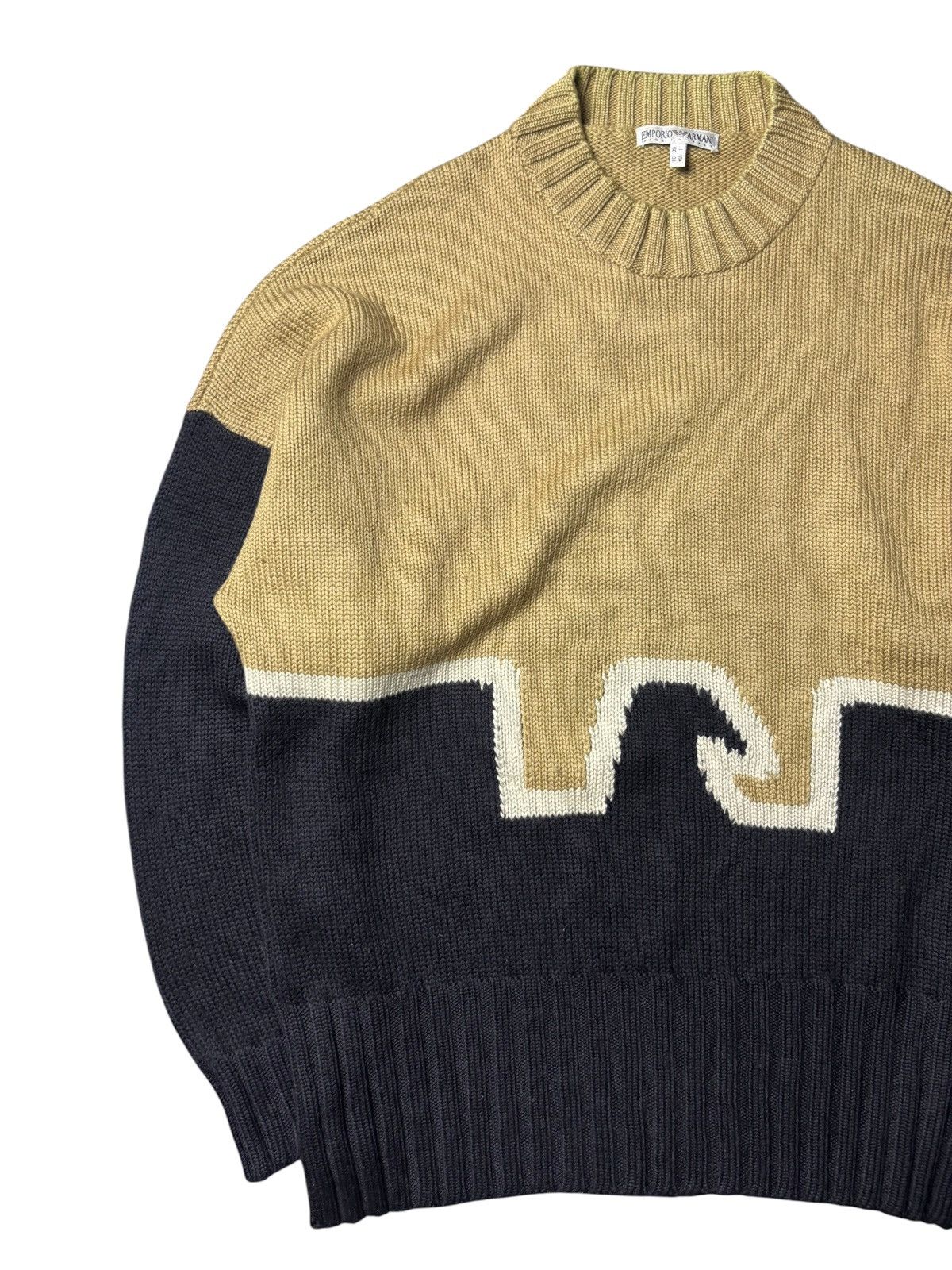 Emporio Armani 1990s Emporio Armani Eagle Knitwear Size US L / EU 52-54 / 3 - 2 Thumbnail