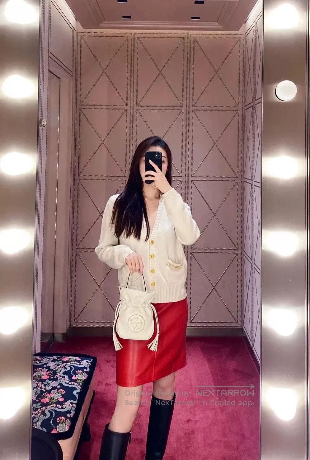 Gucci gucci ivory cashmere short cardigan with gold buttons. Size XS / US 0-2 / IT 36-38 - 8 Thumbnail