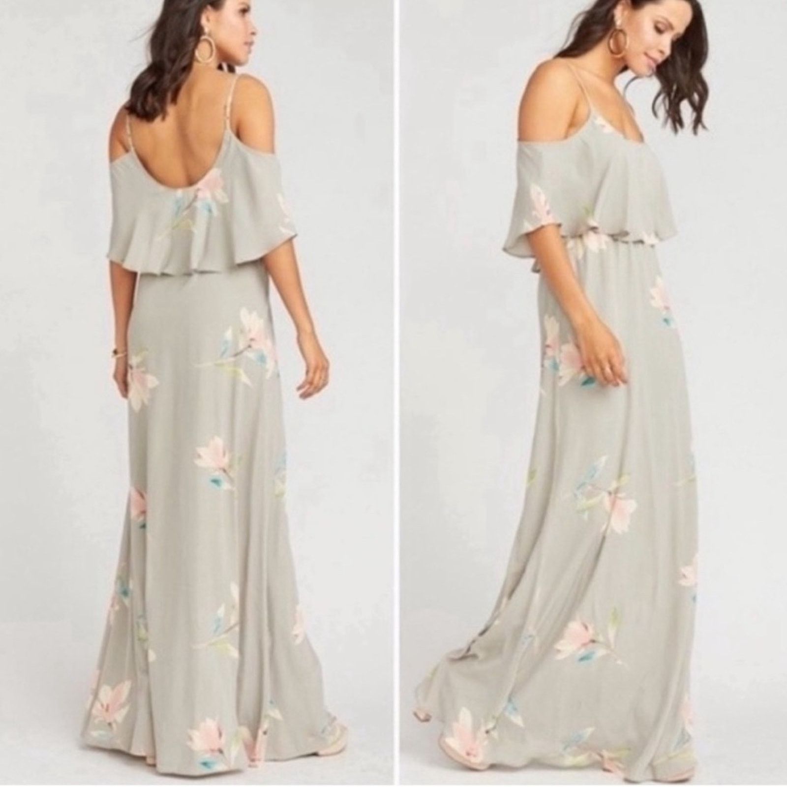 Show Me Your MuMu NWT Show Me Your Mumu Ruffle Maxi Gown Lily Showers Medium Size M / US 6-8 / IT 42-44 - 3 Thumbnail