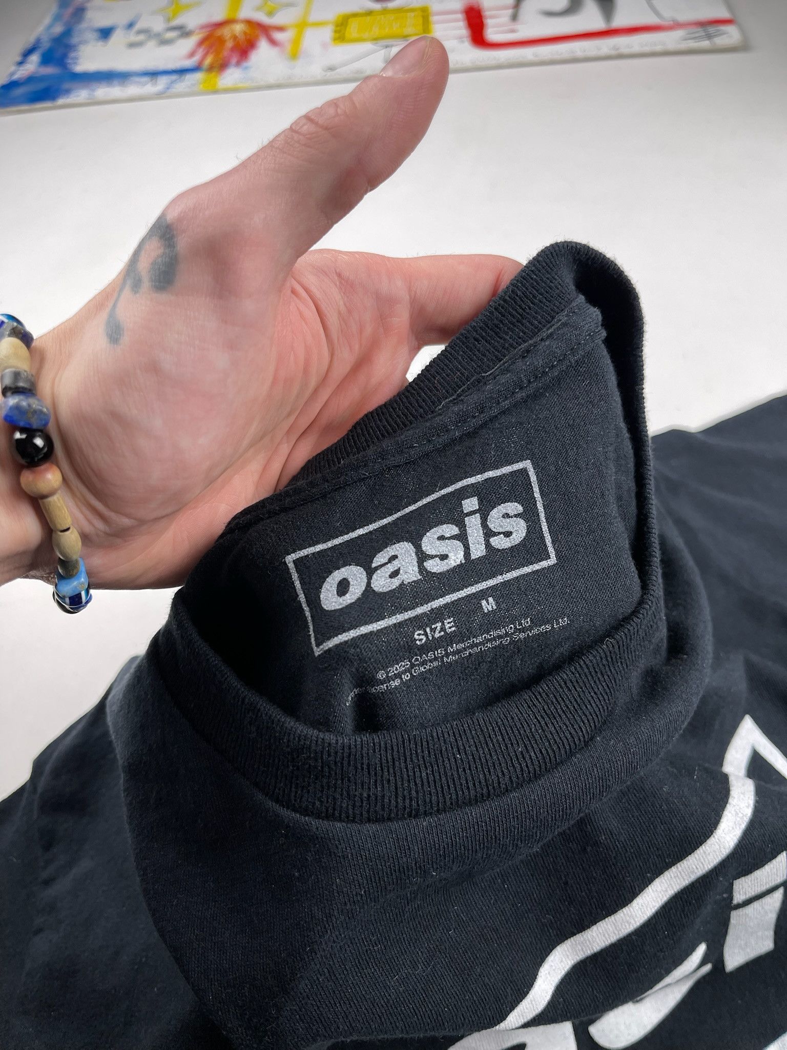 Band Tees Oasis Liam Gallagher Britpop Band Tee vintage style Size US M / EU 48-50 / 2 - 5 Thumbnail