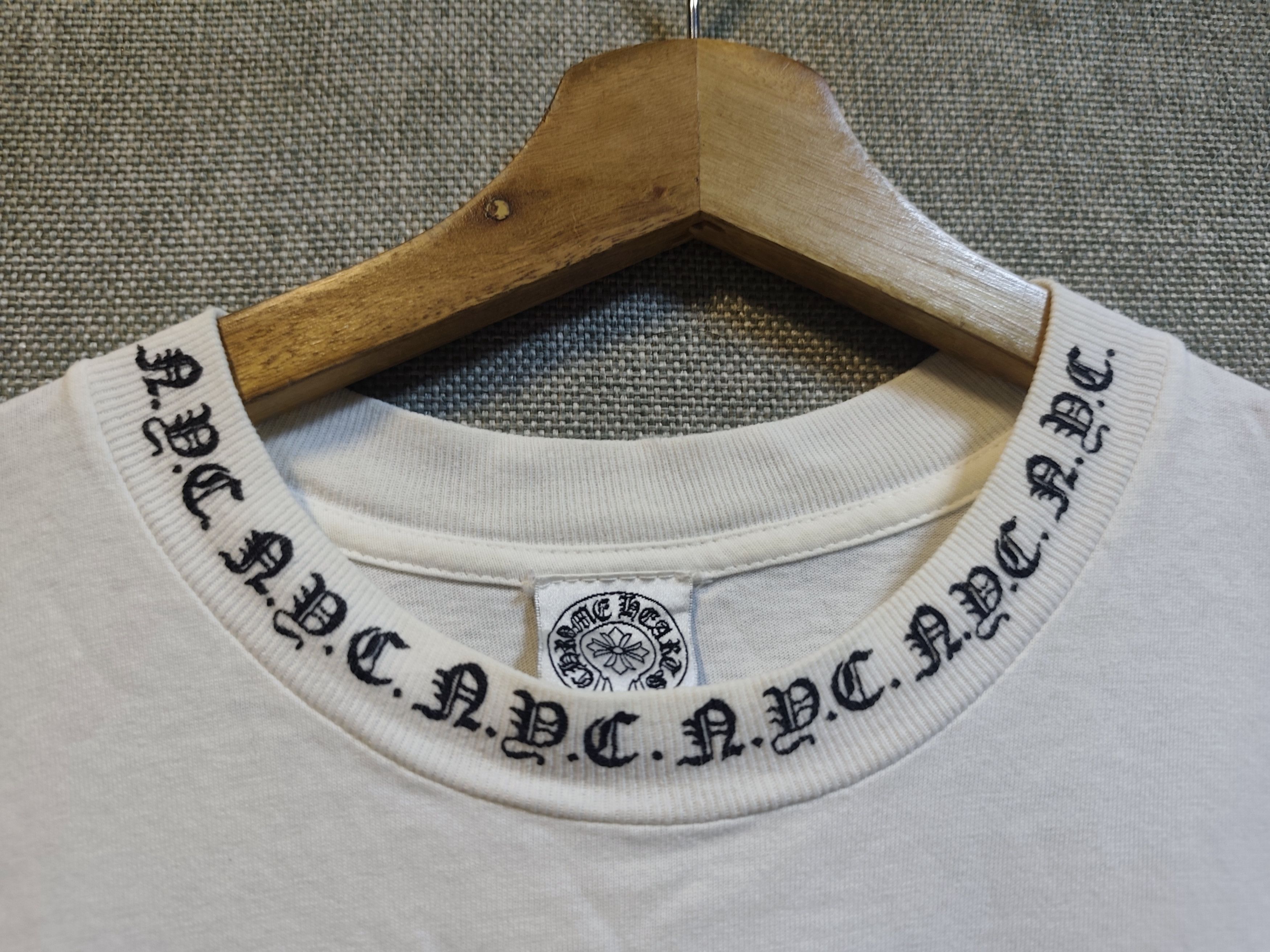 Chrome Hearts Vintage Chrome Hearts Vintage NYC Neck Logo Tee Size US M / EU 48-50 / 2 - 8 Thumbnail