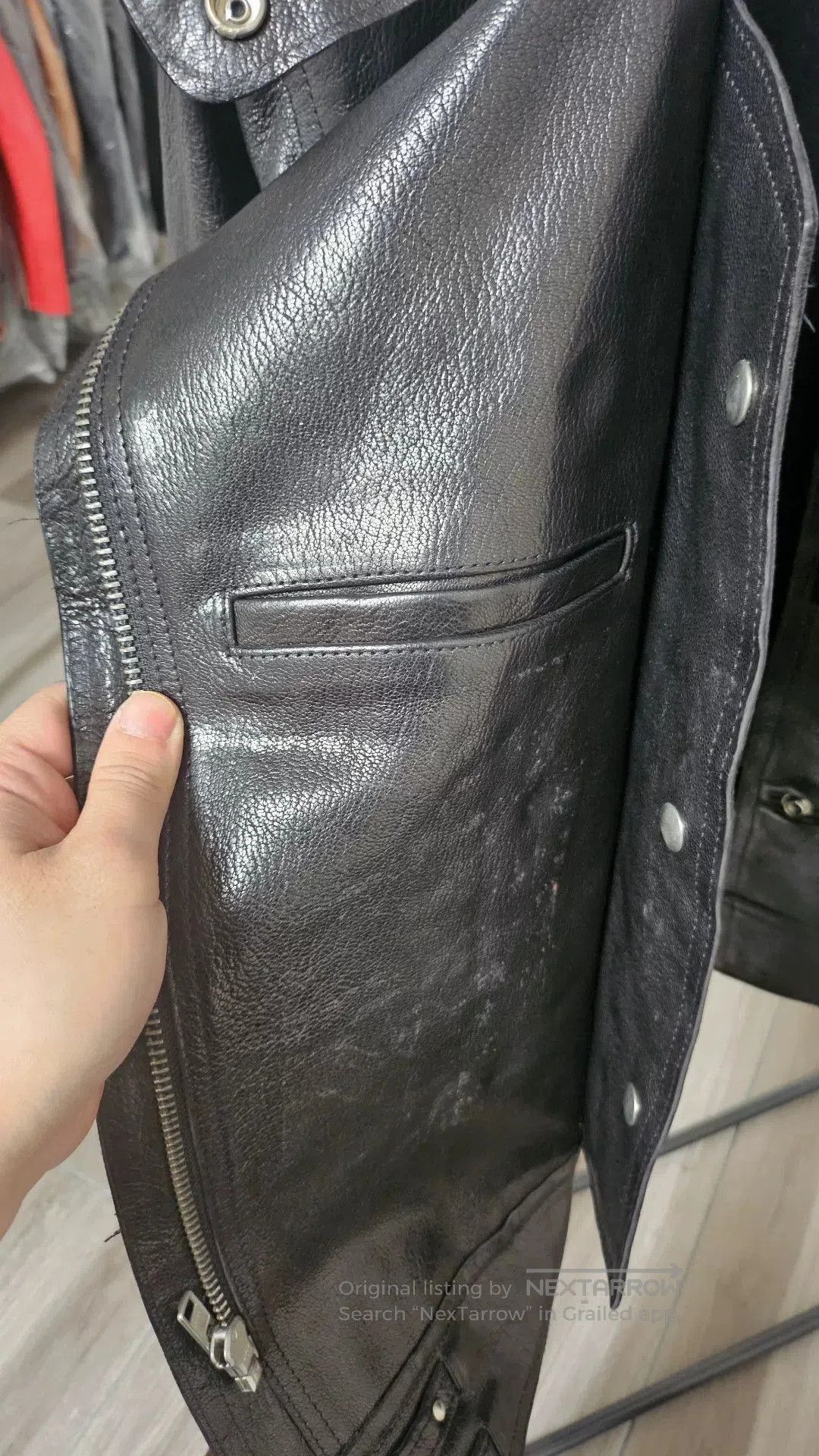 Tellason Tellason Horsehide Motorcycle Leather Jacket. Size US L / EU 52-54 / 3 - 5 Thumbnail