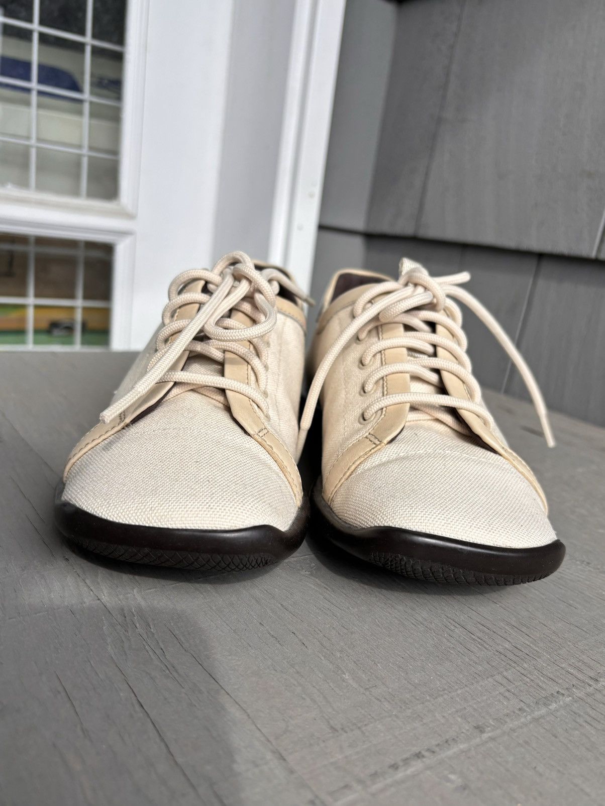 Prada × Vintage 2000s Prada Shoes Vintage Square Toe Sport Canvas 90s 3864 Size US 7 / IT 37 - 7 Thumbnail
