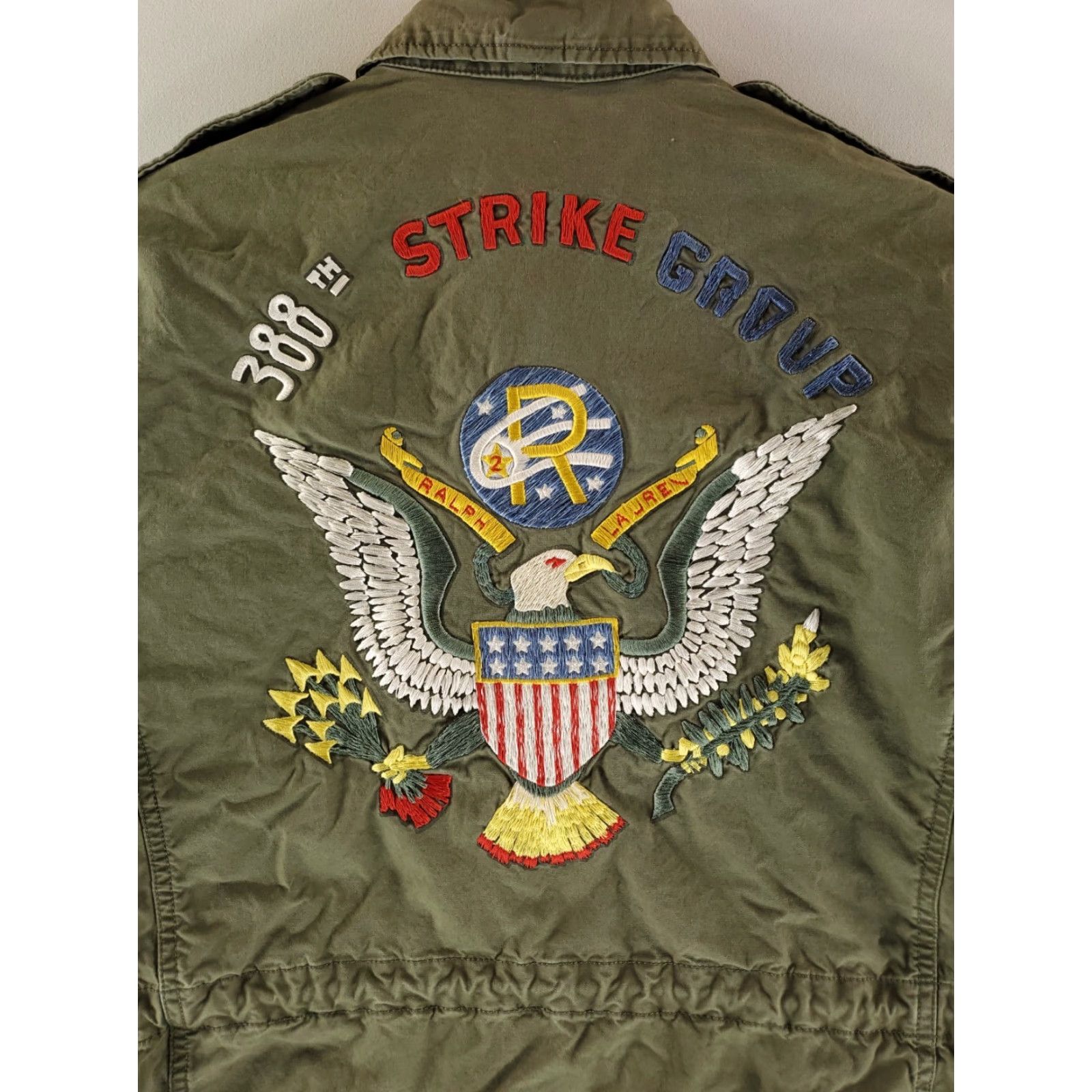 Polo Ralph Lauren Jacket Military Green S Mens Str group 388 Strike Group Style Cotton Outer Shell Jacket