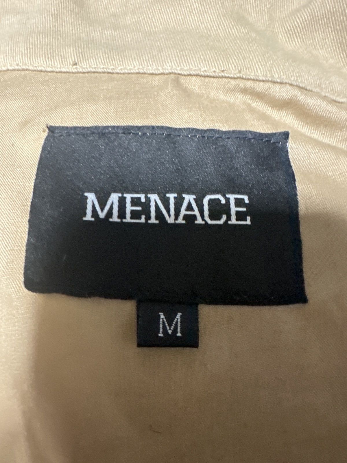 Menace MENACE SKELETAL EMBOSSED BUTTON UP TAN SIZE M Size US M / EU 48-50 / 2 - 5 Thumbnail