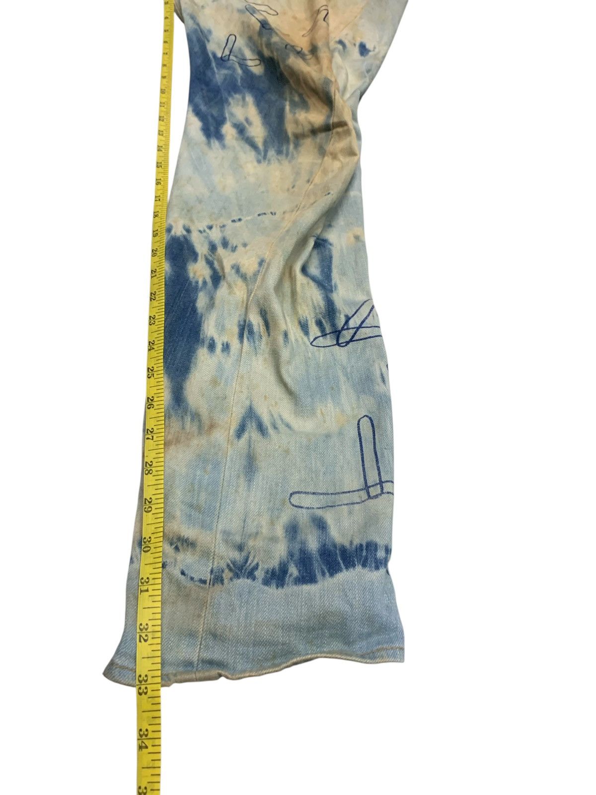 Levi's Vintage Clothing Rare Levi's Engineered Jeans Acid Washed Printed Mens Jeans Size US 35 - 18 Thumbnail
