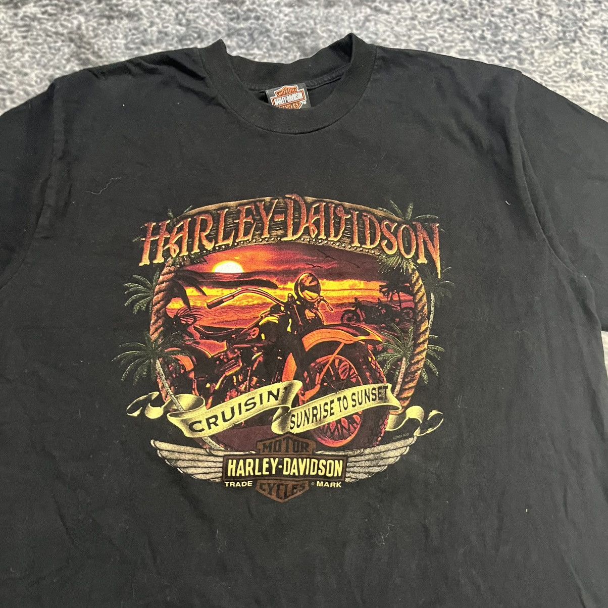 Harley Davidson Vintage 2000s Harley Davidson Biker Skater Grunge T Shirt Size US L / EU 52-54 / 3 - 4 Thumbnail