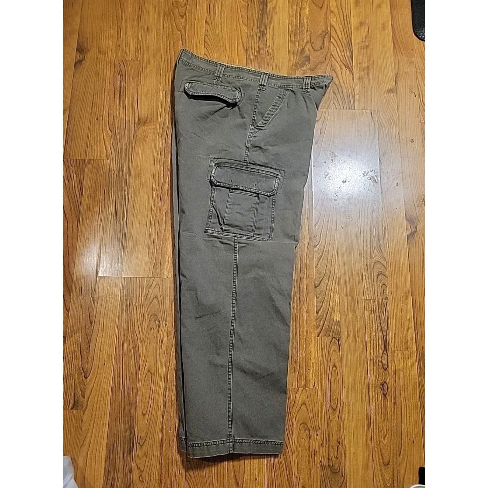 Old Navy VINTAGE Old Navy Cargo Pants Olive Green 38" X 32" Cotton 6 Pockets 1990s Mens Size US 38 / EU 54 - 6 Thumbnail