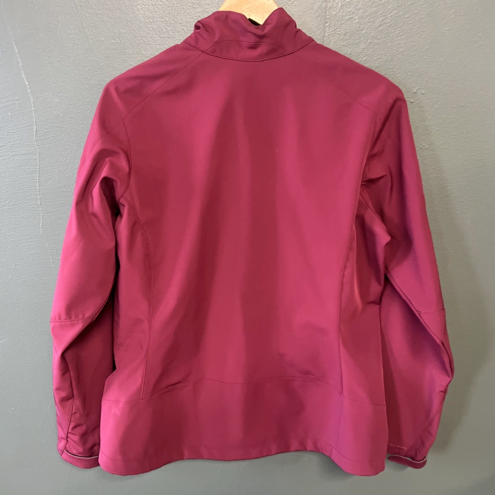 Vintage REI Women Clothing Jacket L Softshell Windproof Red Zip Up Fleece Lined Hiking Size L / US 10 / IT 46 - 3 Thumbnail