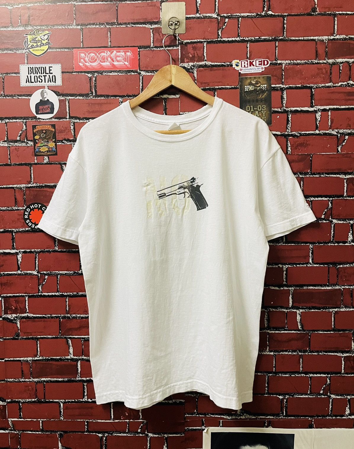 Vintage VTG NO MORE GUN SHIRTS Size US L / EU 52-54 / 3 - 1 Thumbnail