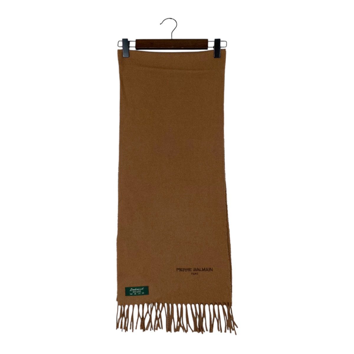 Balmain × Pierre Balmain × Vintage Vintage Pierre Balmain Paris Brown Scarf Muffler Size ONE SIZE - 2 Thumbnail