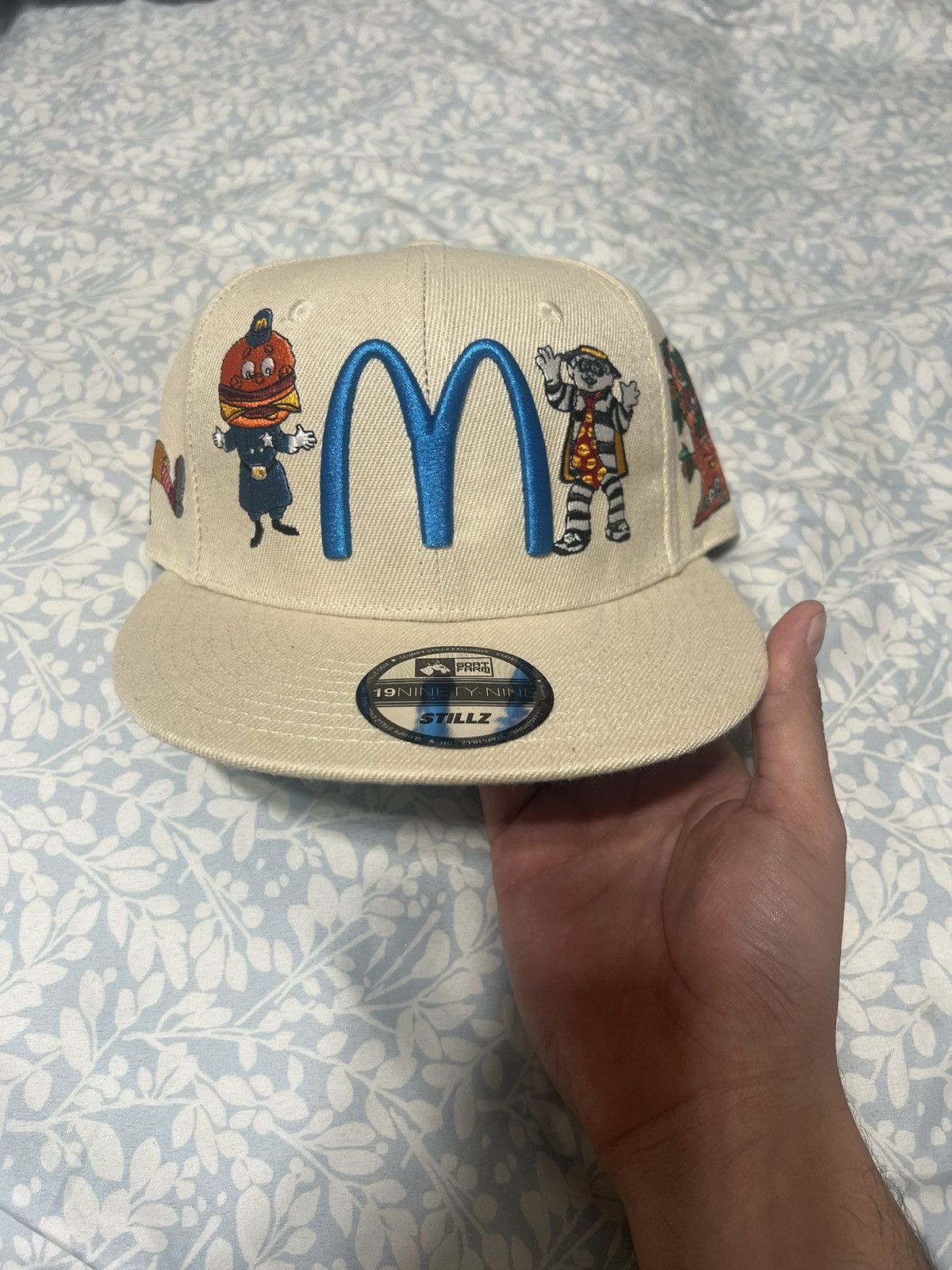 image of Slumpykev x Stillz Mcdonalds Hat in White, Men's