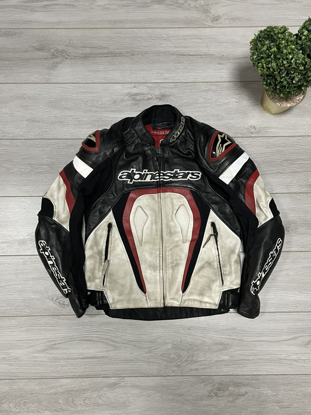 Alpinestars Alpinestars leather jacket big jacket protect lined Size US S / EU 44-46 / 1 - 1 Thumbnail