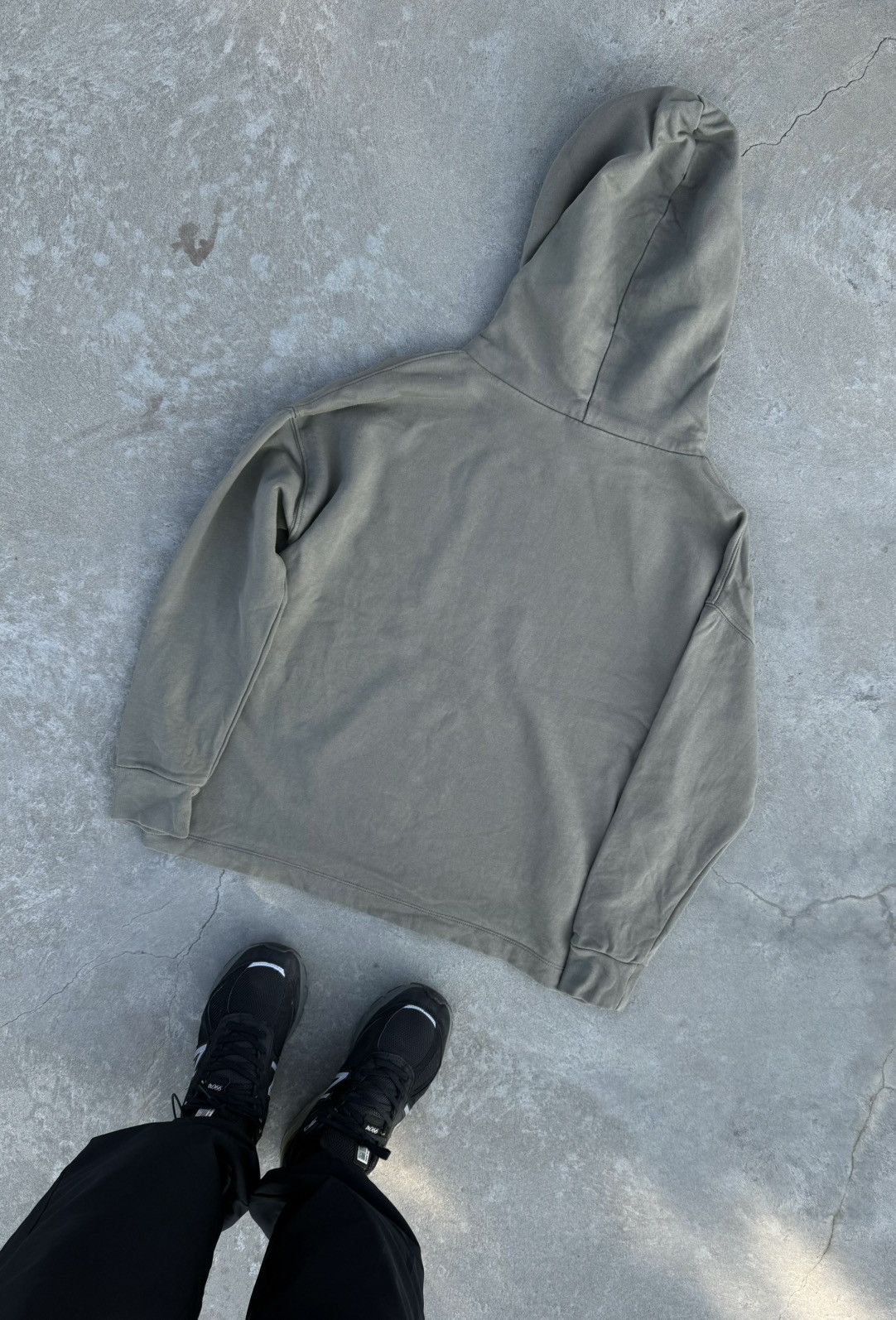 Allsaints Allsaints Vintage Big Logo Hype Khaki Y2K Split Hoodie Size US M / EU 48-50 / 2 - 2 Thumbnail