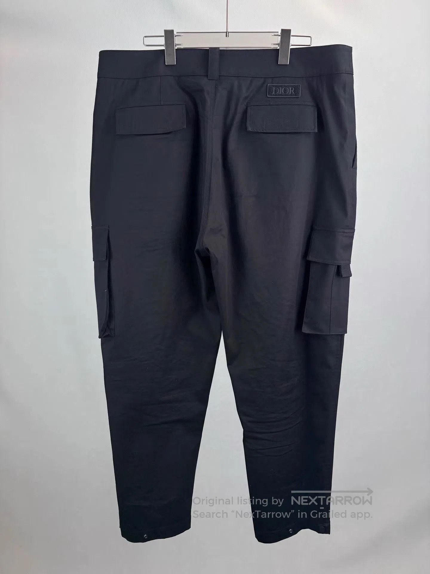 Dior Black Cargo Pants with Side Pockets. Size US 42 / EU 58 - 2 Thumbnail