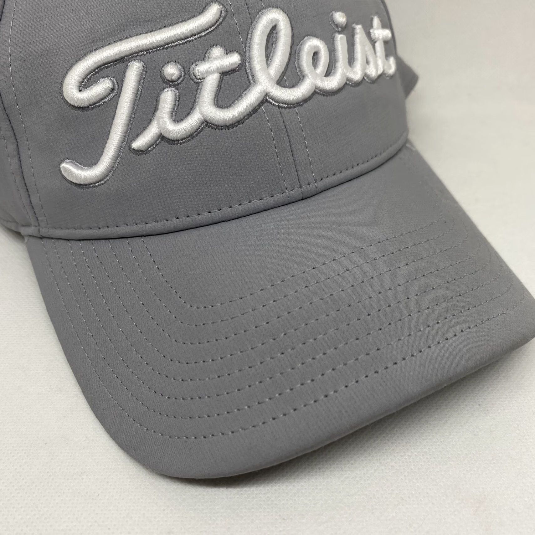 Titleist Titleist Golf Hat Cap Unisex Strapback ‘BBSI’ Adjustable Strap White Script Gray Cap Baseball Adjustable Unisex Adults Men Women Mens Womens Size ONE SIZE - 3 Thumbnail