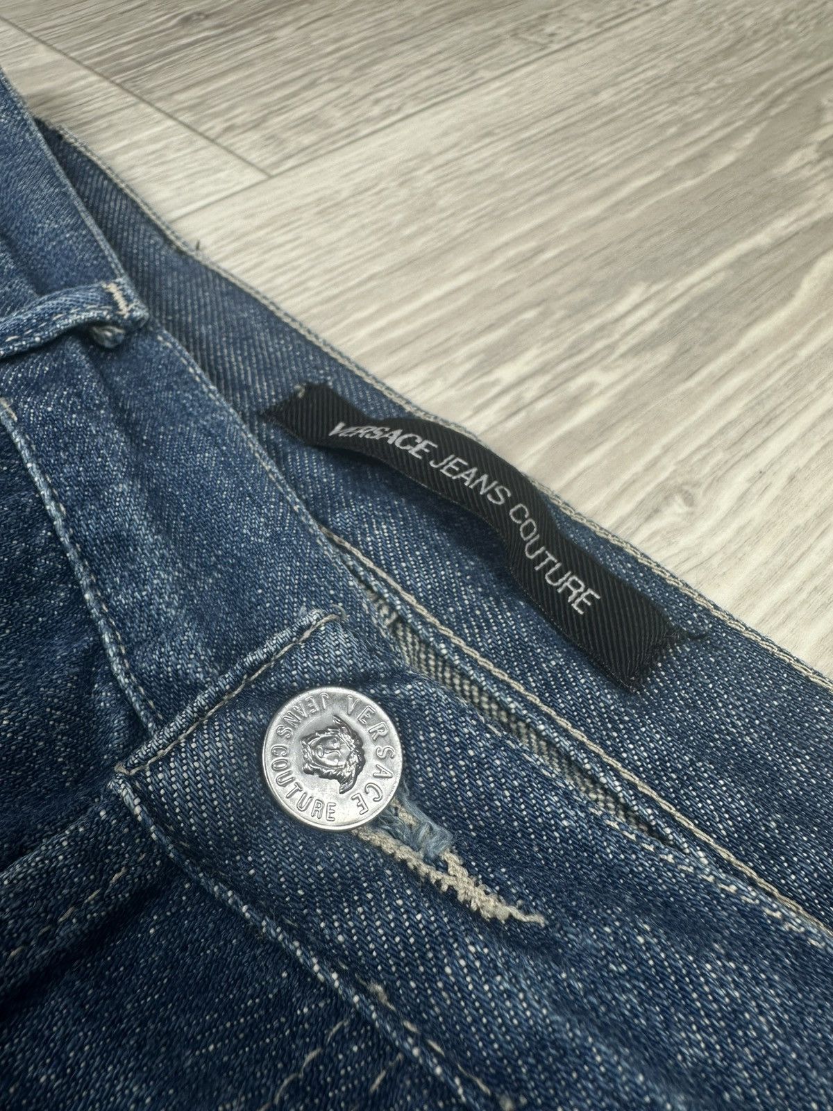 Versace × Versace Jeans Couture Baggy Versace Jeans Couture Distressed Denim Pants Size US 40 / EU 56 - 10 Thumbnail