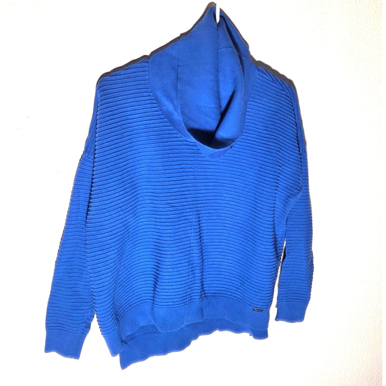 Calvin Klein Chic Blue Calvin Klein Performance Waffle-Knit Turtle Neck Size M / US 6-8 / IT 42-44 - 2 Thumbnail