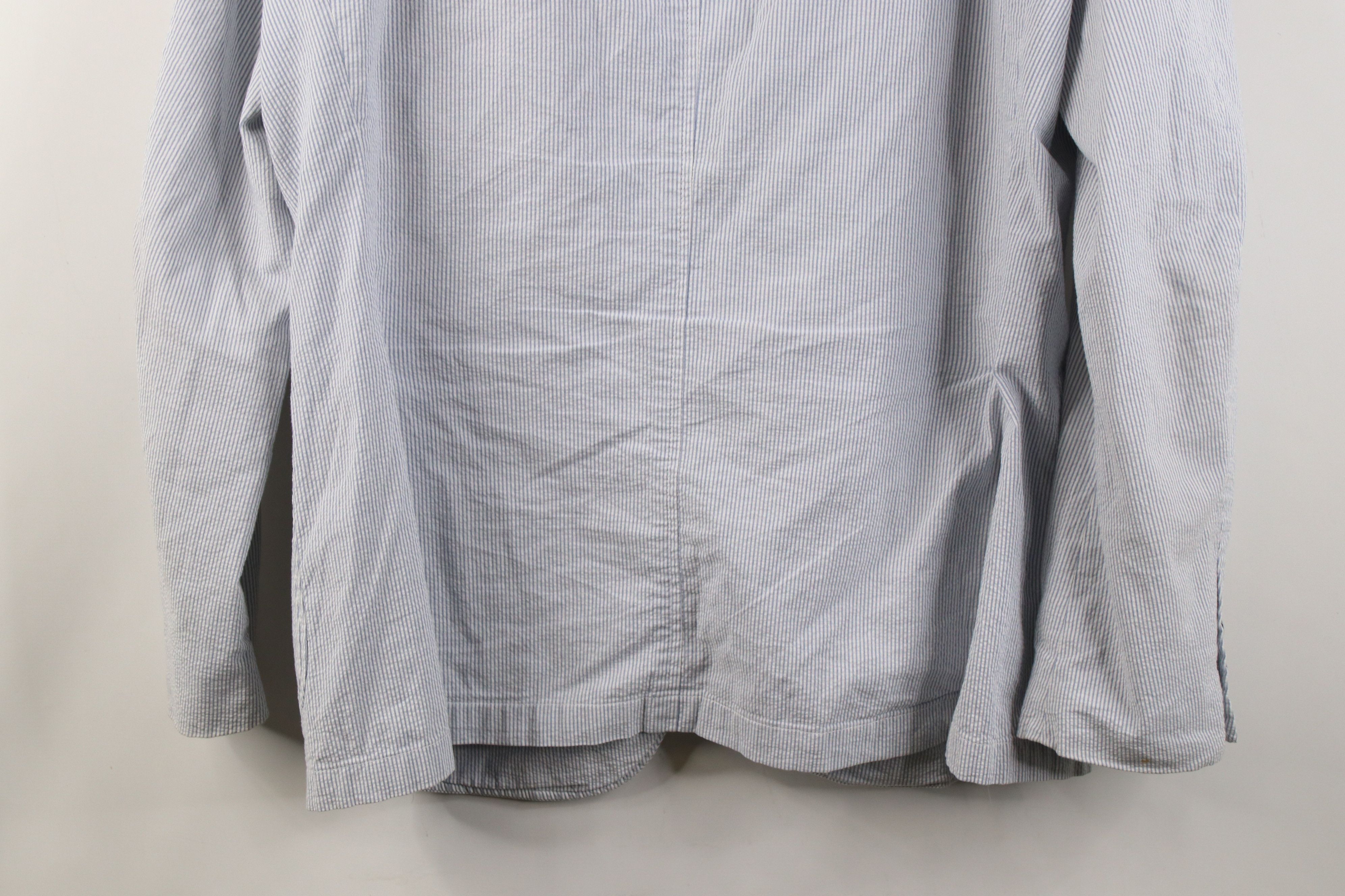 Vintage The Savile Row Seersucker 2 Button Suit Coat Blazer Jacket Size US XXL / EU 58 / 5 - 17 Thumbnail