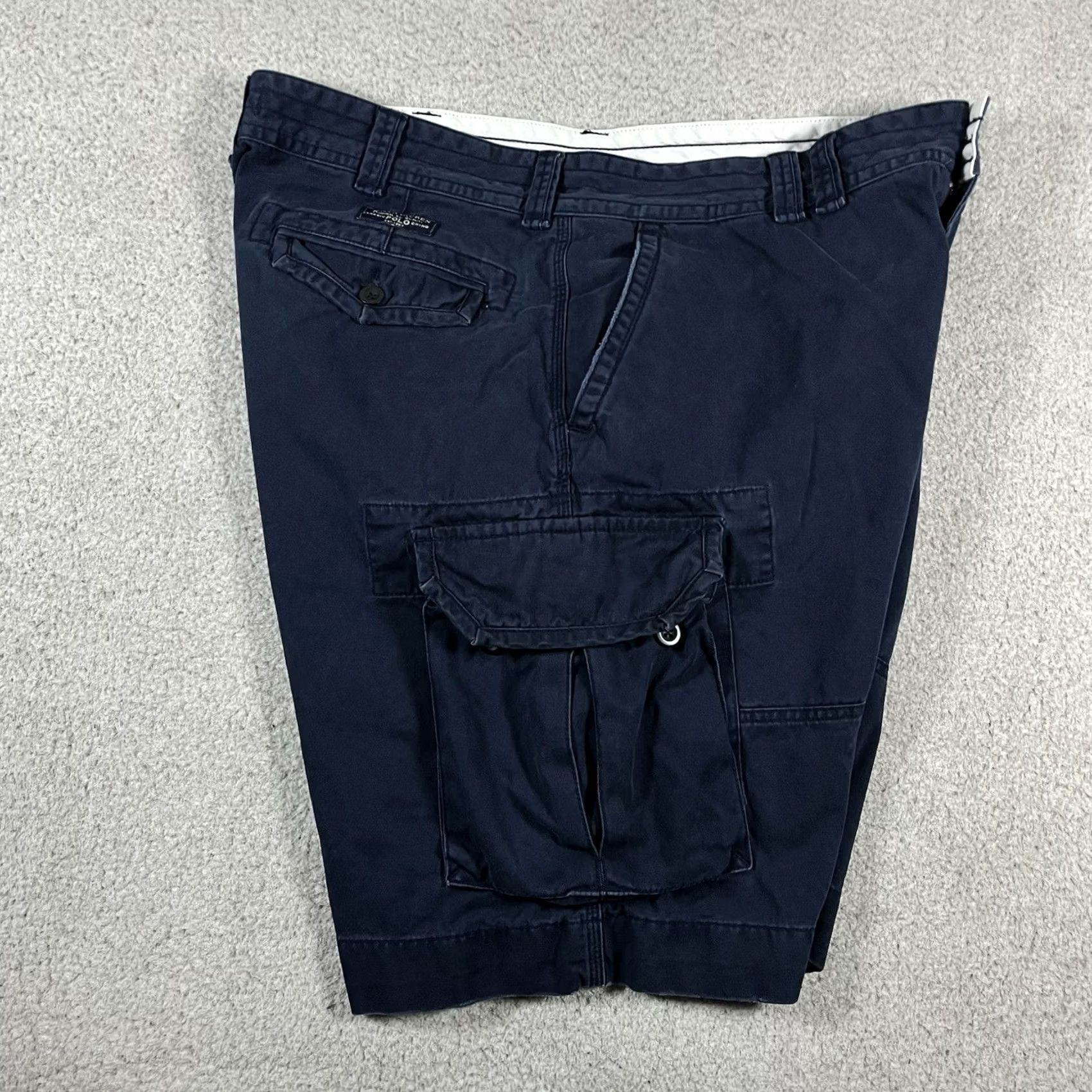 Polo Ralph Lauren Polo Ralph Lauren Cargo Shorts Men 40 Blue Military Vintage Paratrooper Cargo Pocket 90s Army Outdoor Workwear Mens Size US L / EU 52-54 / 3 - 4 Thumbnail