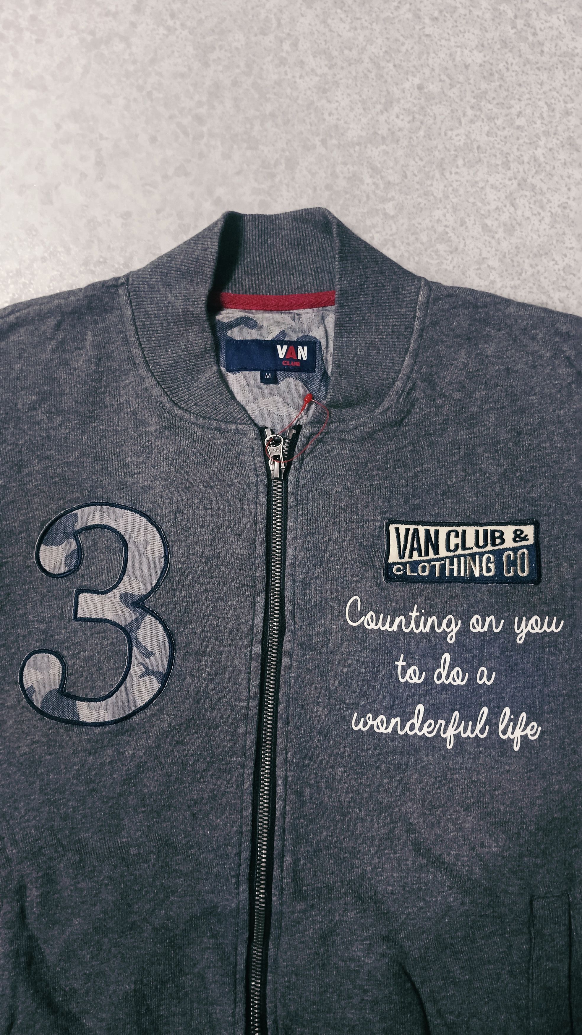 Japanese Brand × Van Vintage Van Club Zip Up Sweater Size US M / EU 48-50 / 2 - 3 Thumbnail