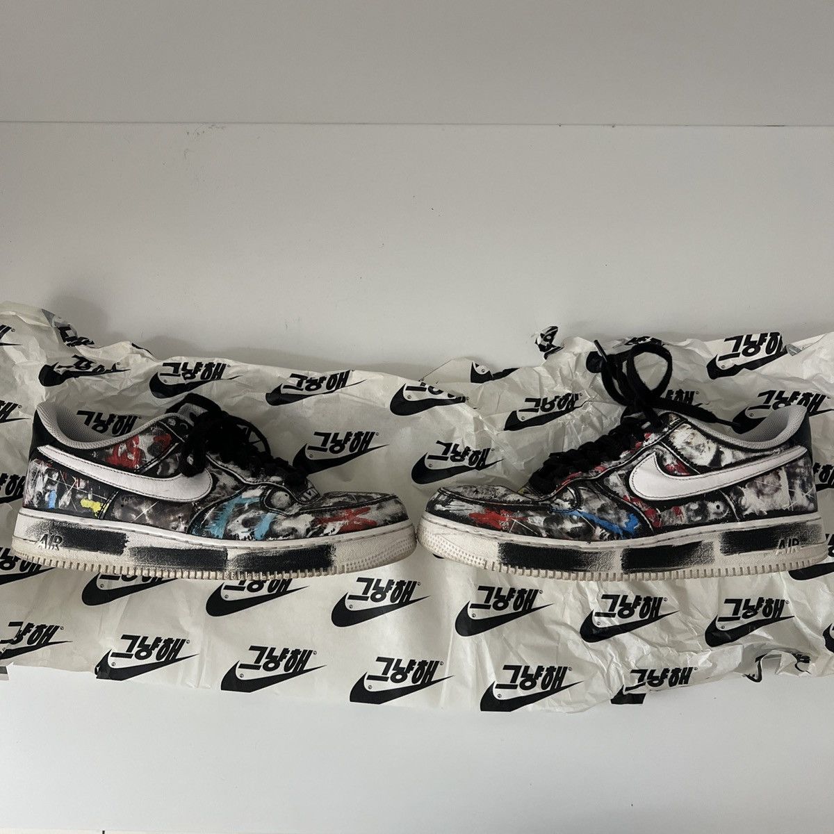 Nike G-Dragon x Nike Air Force 1 '07 'Para-Noise' Size US 11.5 / EU 44-45 - 2 Thumbnail