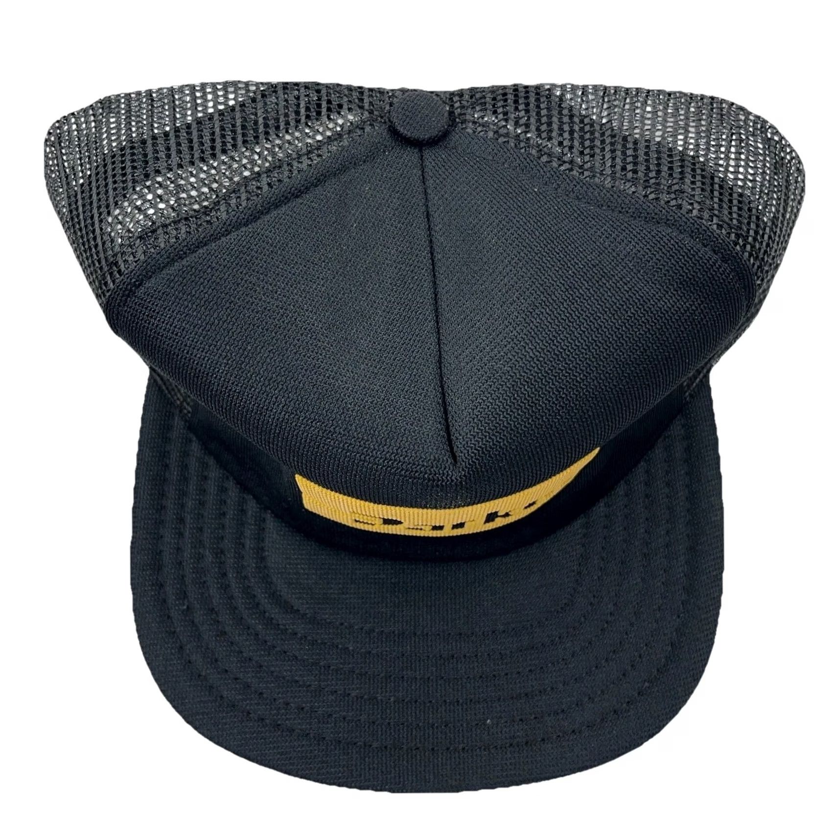 Vintage Vintage 80s/90s Parker Trucker Hat Cap, Black Yellow Snap Back, USA, Cotton, Adjustable, Durable Size ONE SIZE - 3 Thumbnail