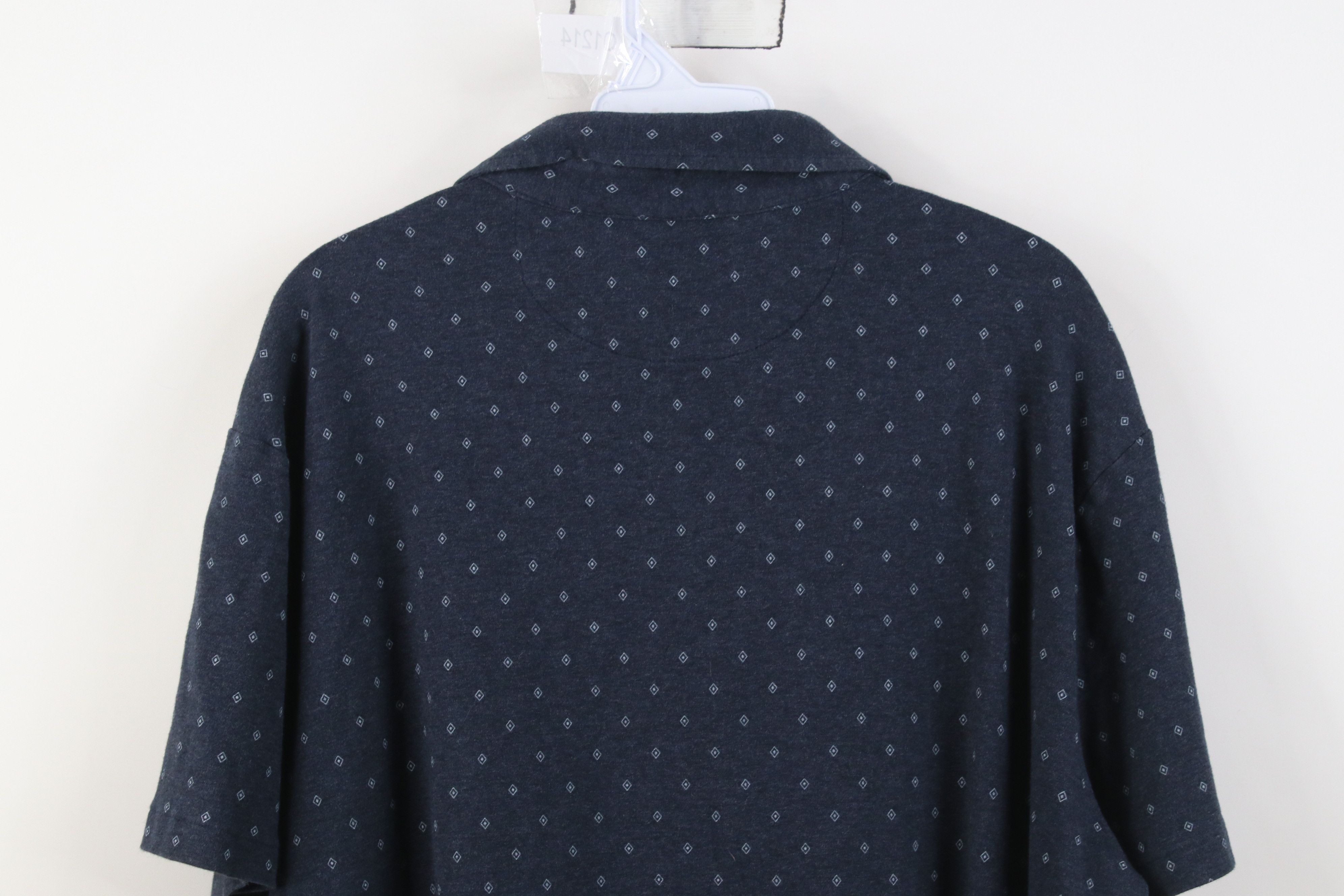 Polo Ralph Lauren Vintage Y2K Ralph Lauren Diamond Knit Golf Polo Shirt Blue Size US XL / EU 56 / 4 - 11 Thumbnail