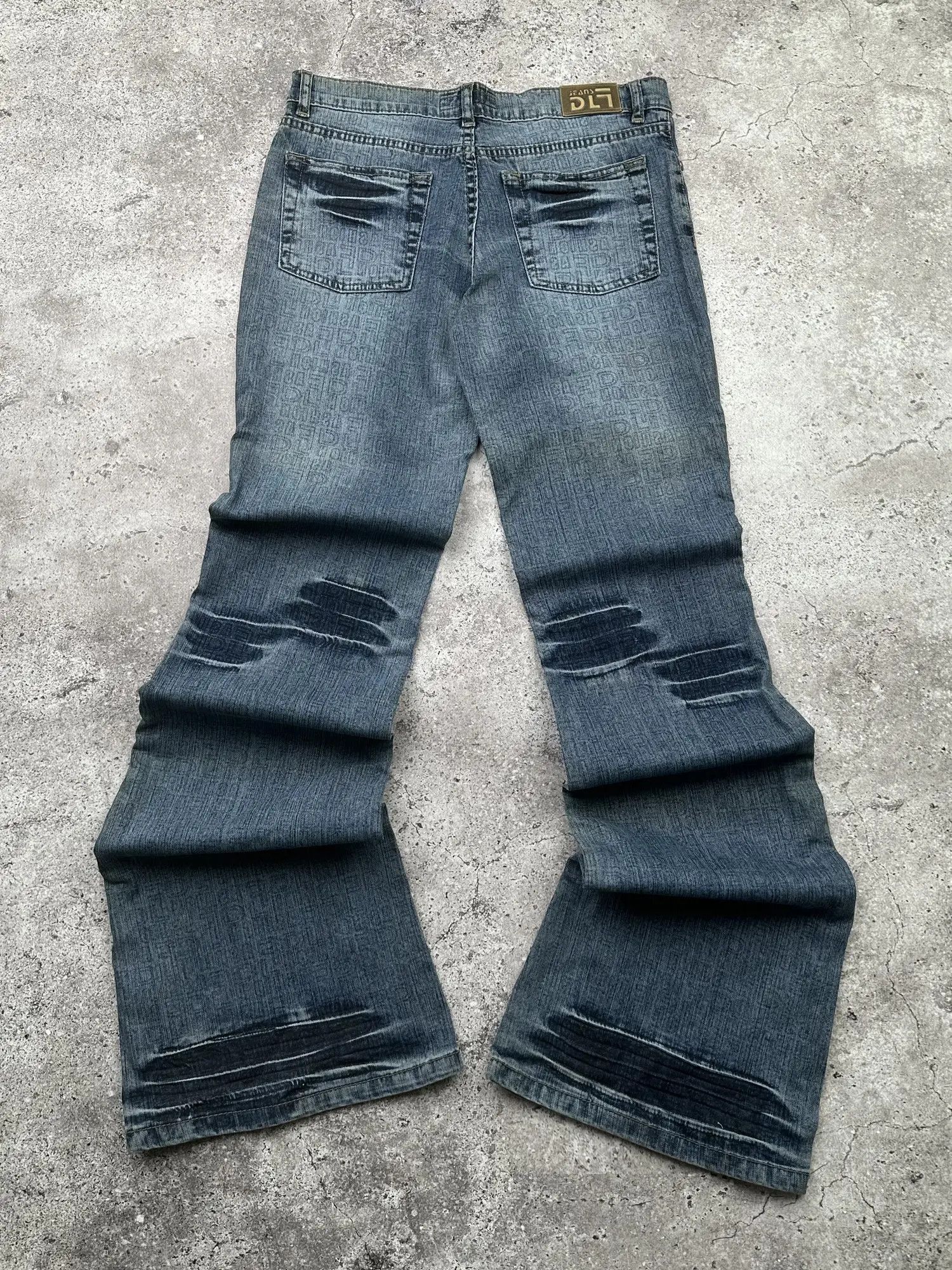 Japanese Brand Vintage Printed Flare Jeans C200(V331) Size 27" / US 4 / IT 40 - 5 Thumbnail